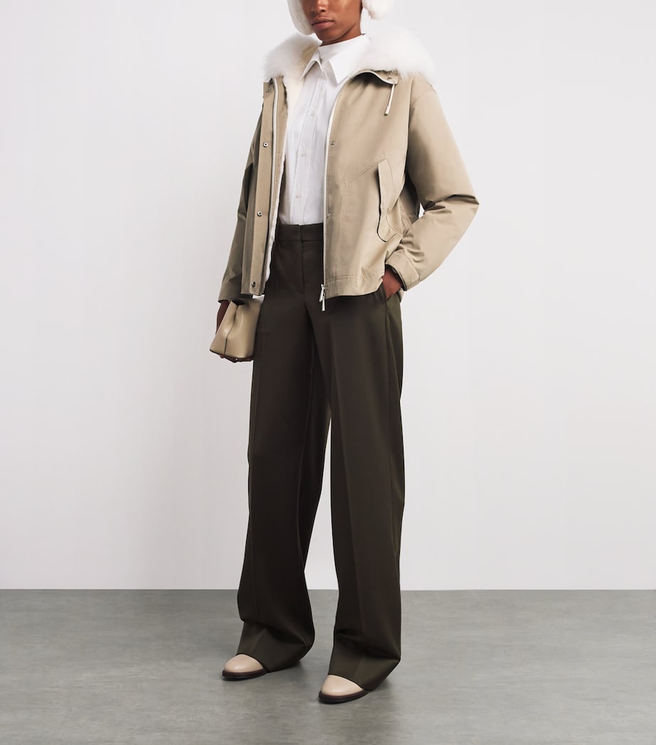 Waterproof Fur-Trim Parka Coat B3226 Image 2