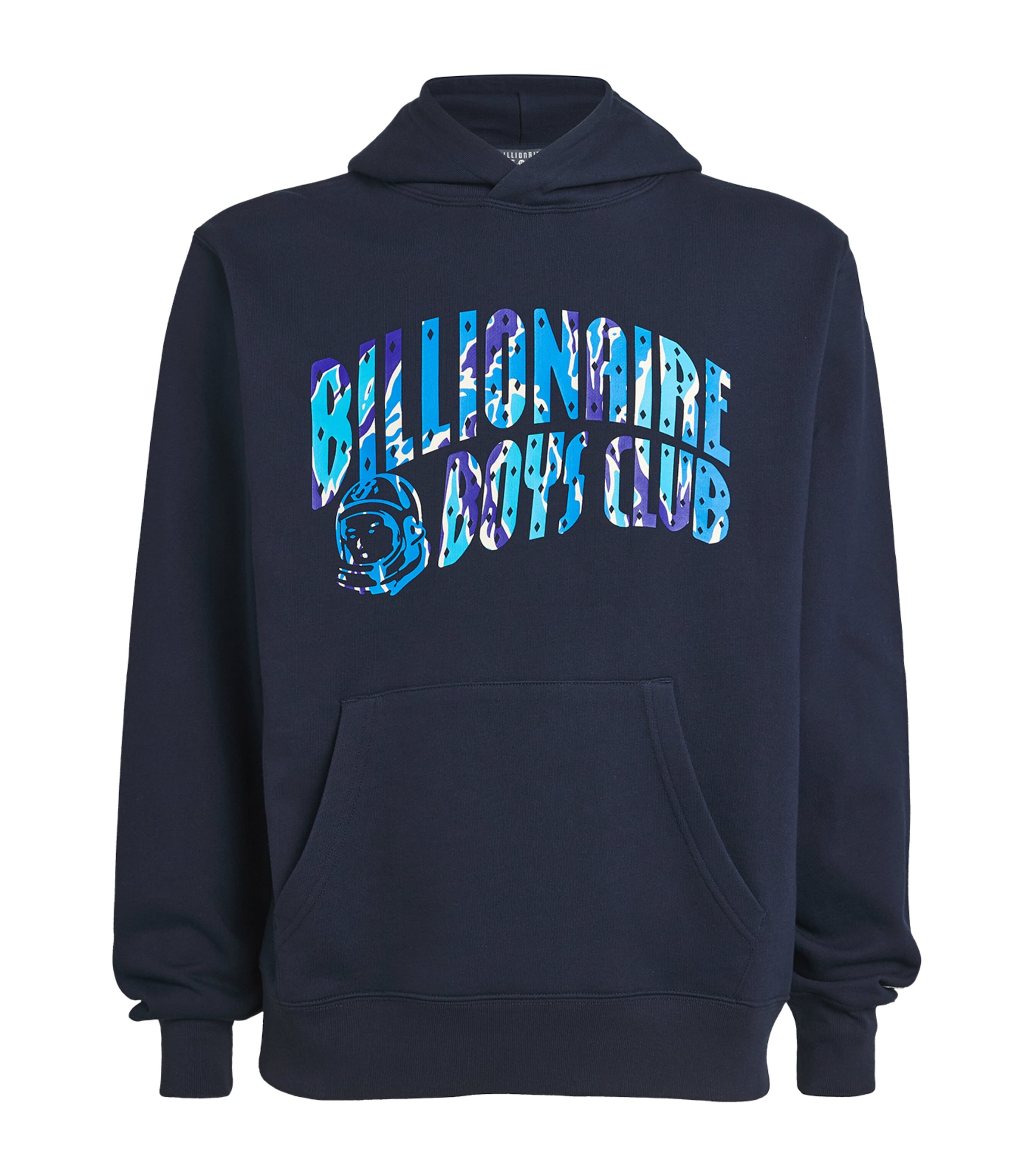 Shop Billionaire Boys Club Cotton Arch Logo Hoodie In Navy