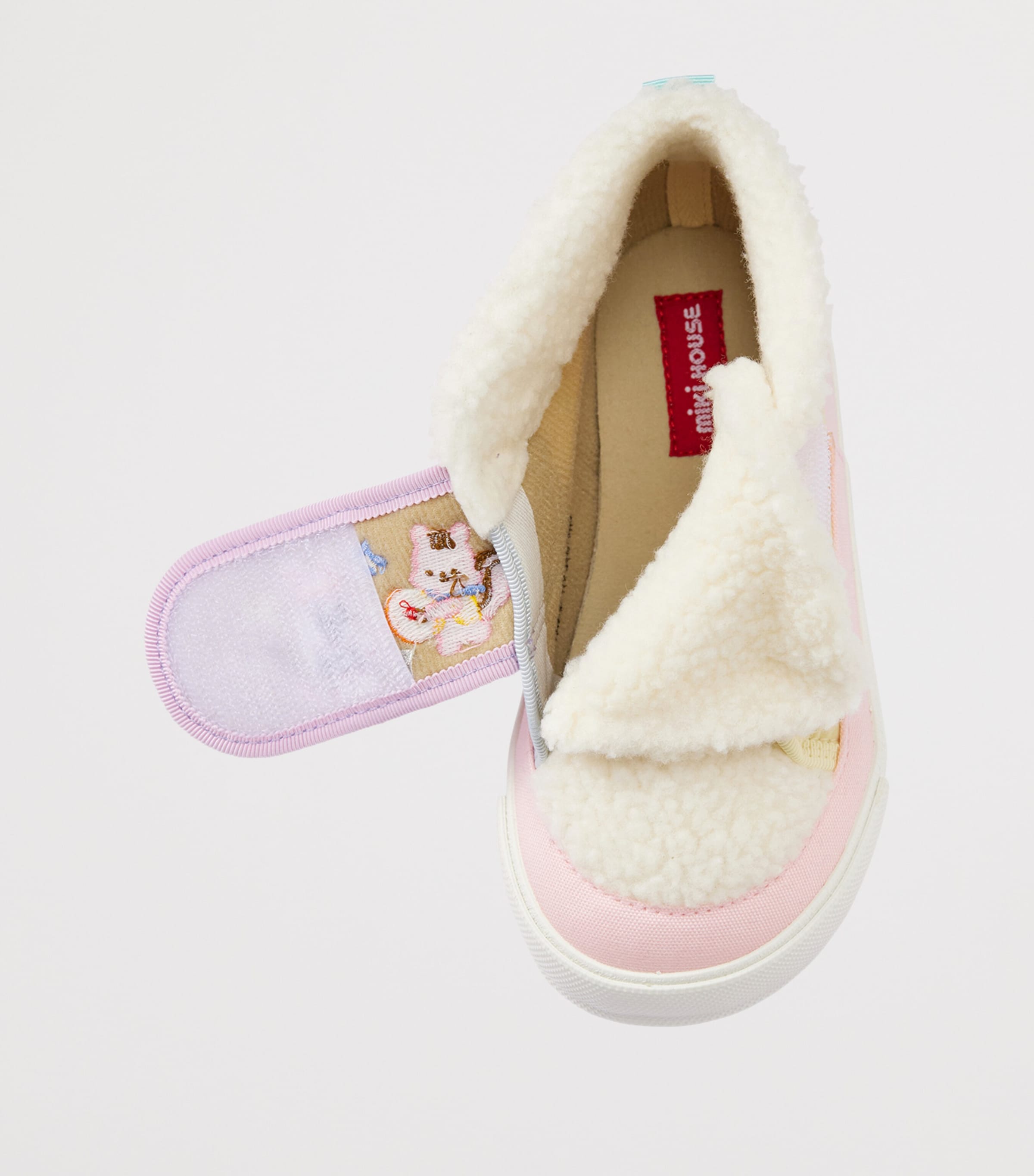 Miki House Embroidered Velcro Sneakers Image 5