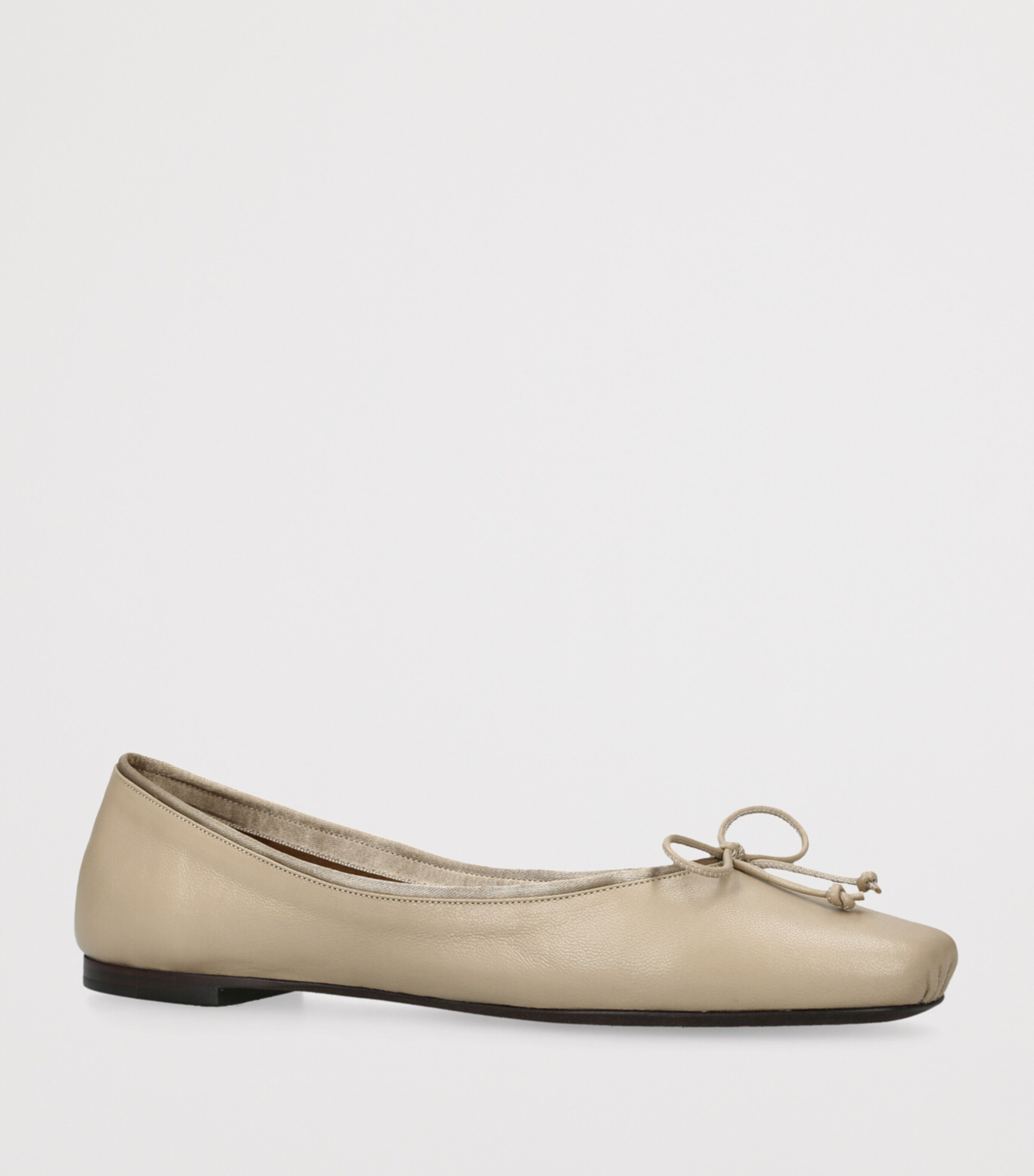 Khaite Leather Charlotte Ballet Flats Blush Image 3