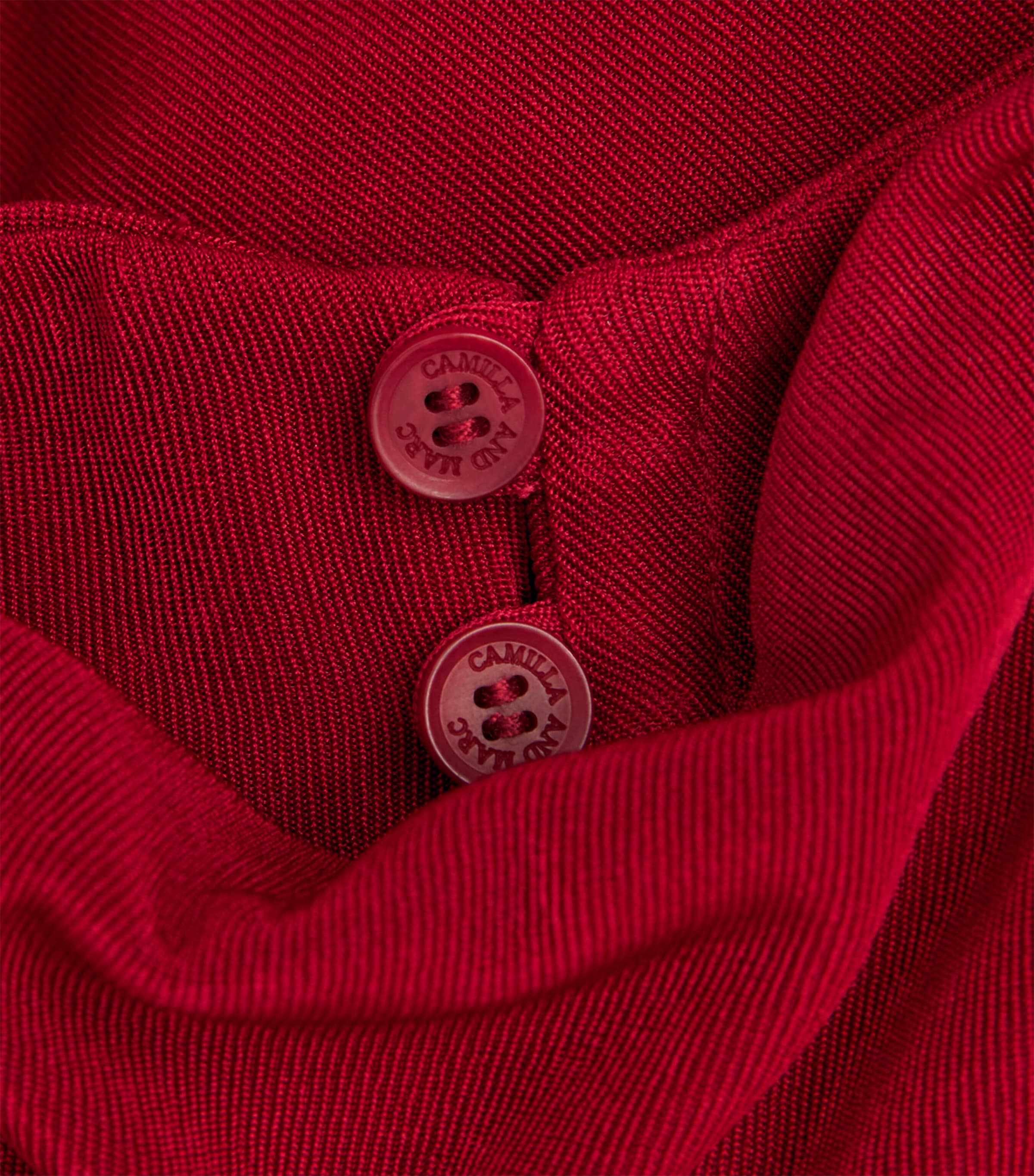 CAMILLA AND MARC Womens Draped Ravine Midi Dress Cherry Image 6