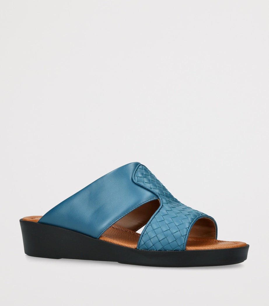 Brotini Intrecciato Leather Mastro Sandals Blue Other Image 3