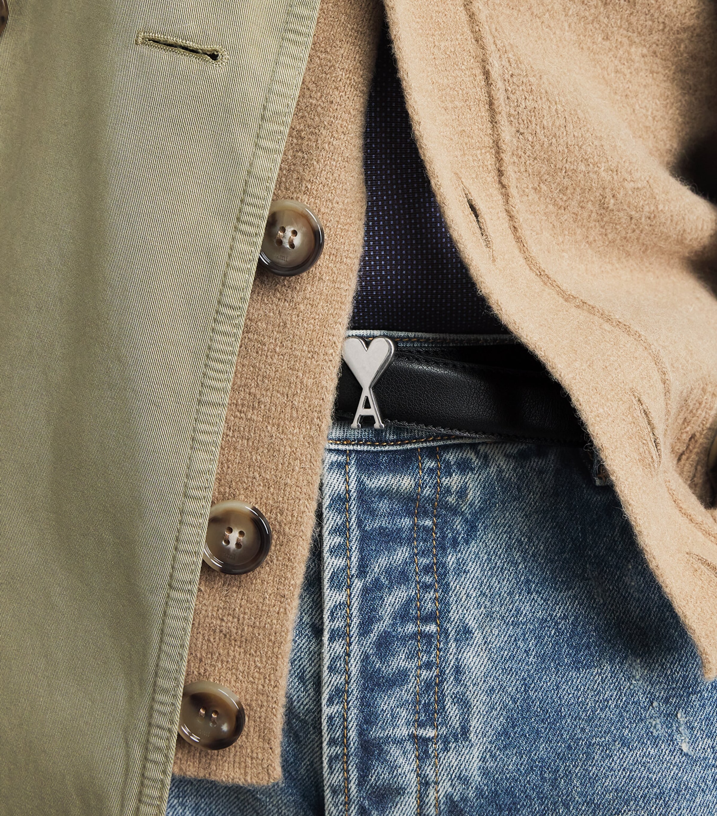 ami paris　ペーパーウエイト AMI Paris Multi Leather Ami de Coeur Belt | Harrods US