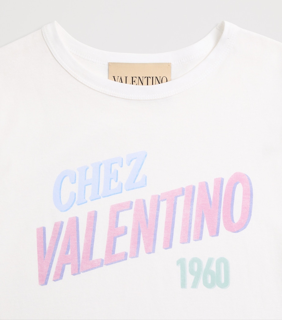 Valentino Womens Cotton Logo T-Shirt Image 8