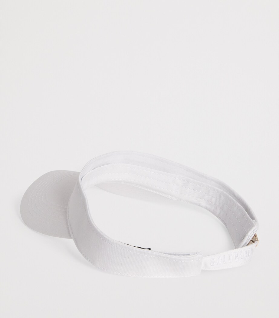 Goldbergh Cotton Logo Match Visor White Image 3