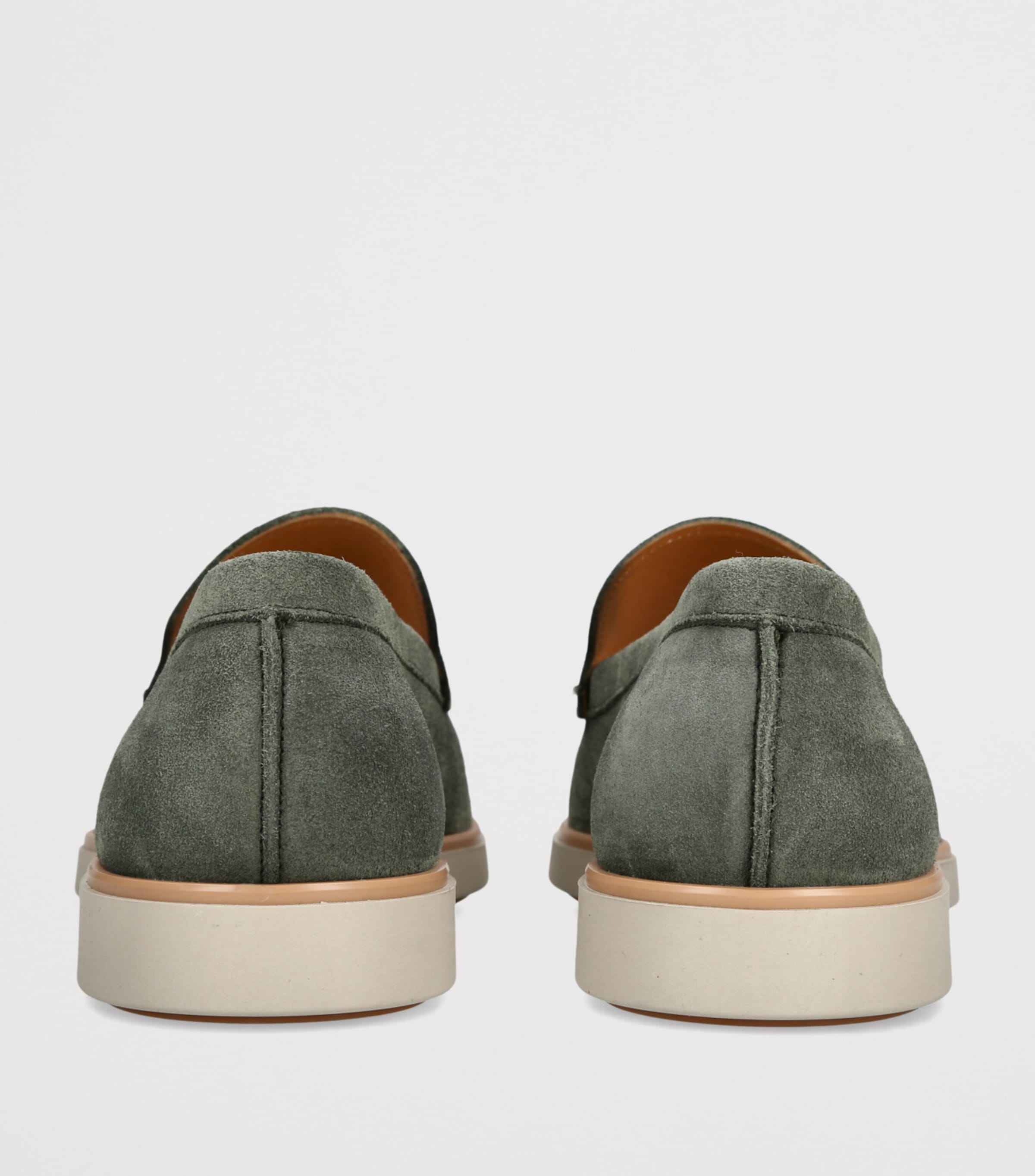 Magnanni Suede Paradiso Loafers Pale Green Image 2