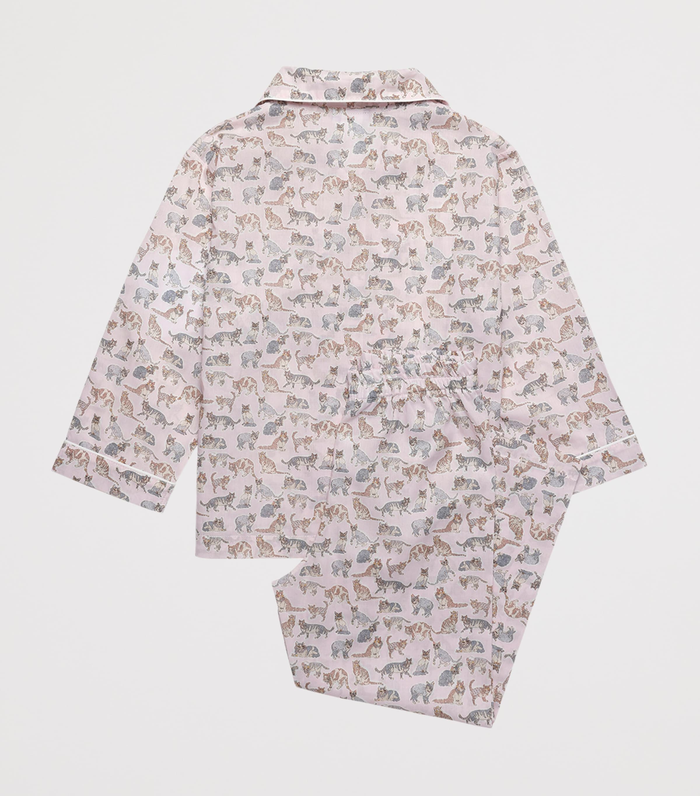 Cotton Liberty Print Willoughby Pyjama Set (6-11 Years) PALE PINK Image 2