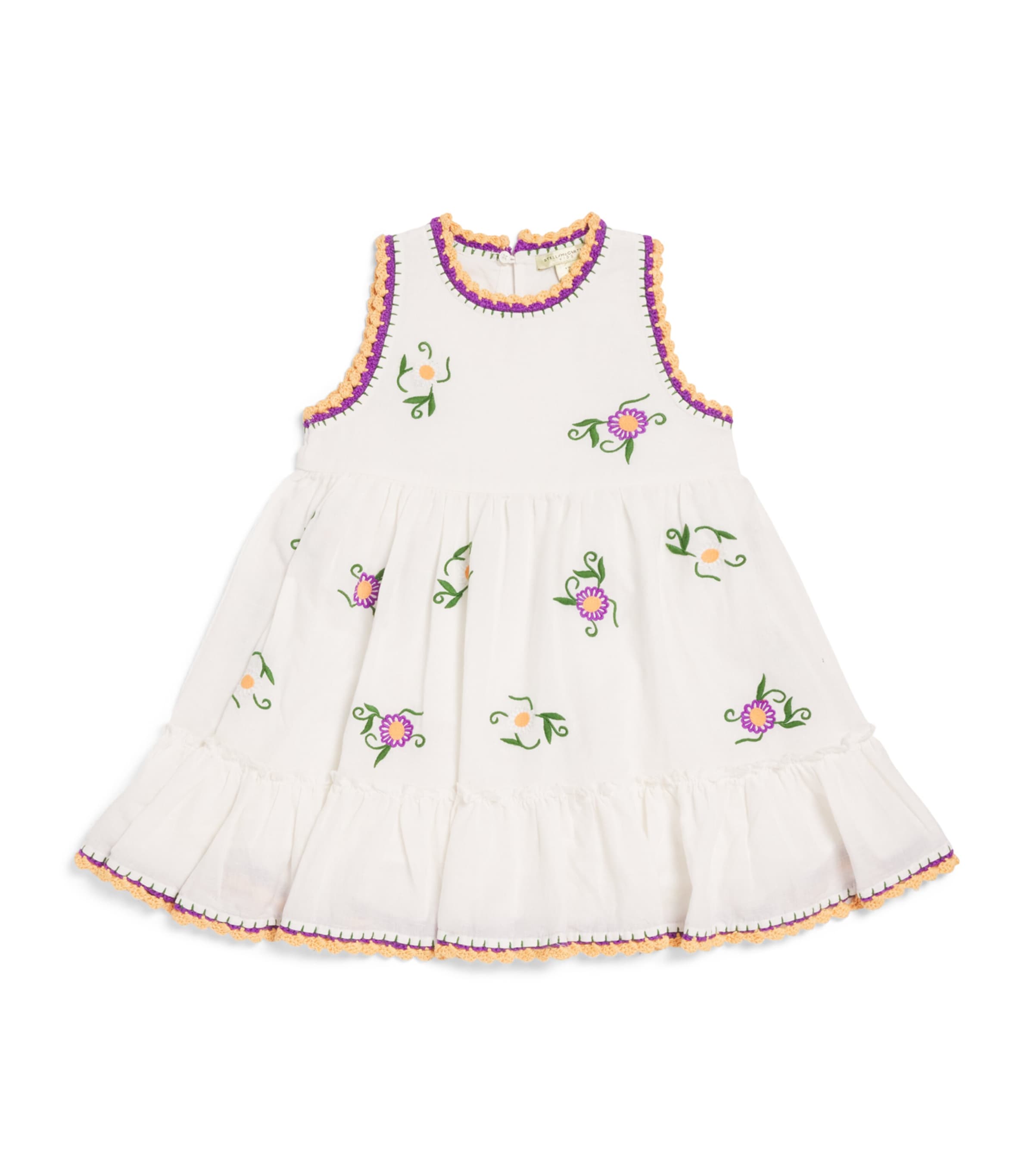 Stella McCartney Kids Cotton-Linen Embroidered Dress (3-14+ Years) Image 1
