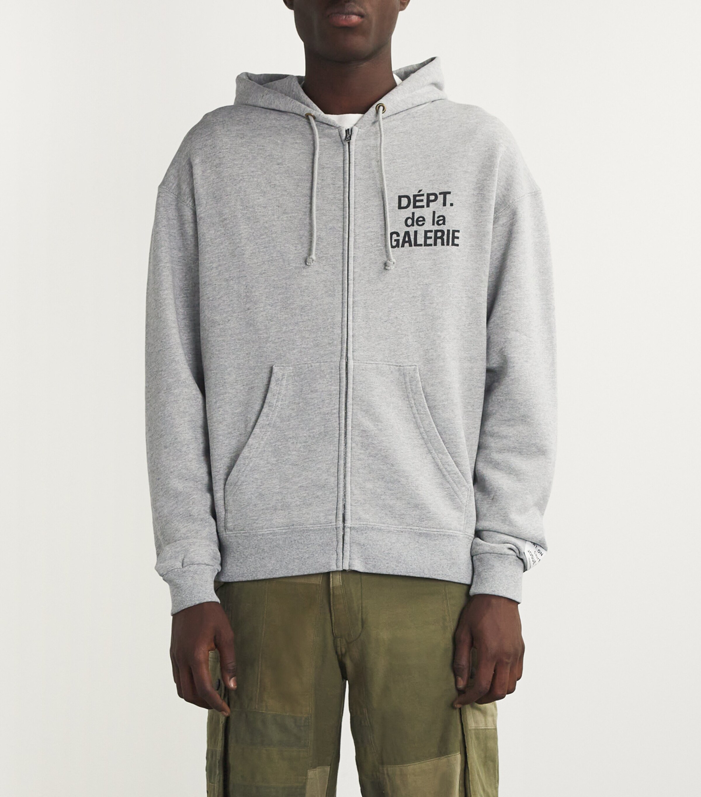 GALLERY DEPT. Grey Cotton-Blend Zip-Up Logo Hoodie | Harrods UK GALLERY DEPT. Grey Cotton-Blend Zip-Up Logo Hoodie | Harrods UK
