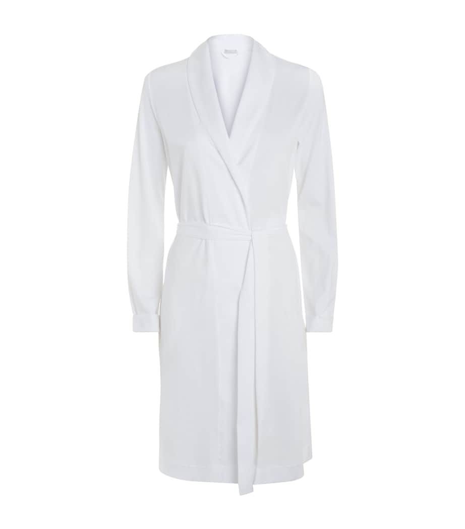 Short Cotton Robe WHITE Image 1