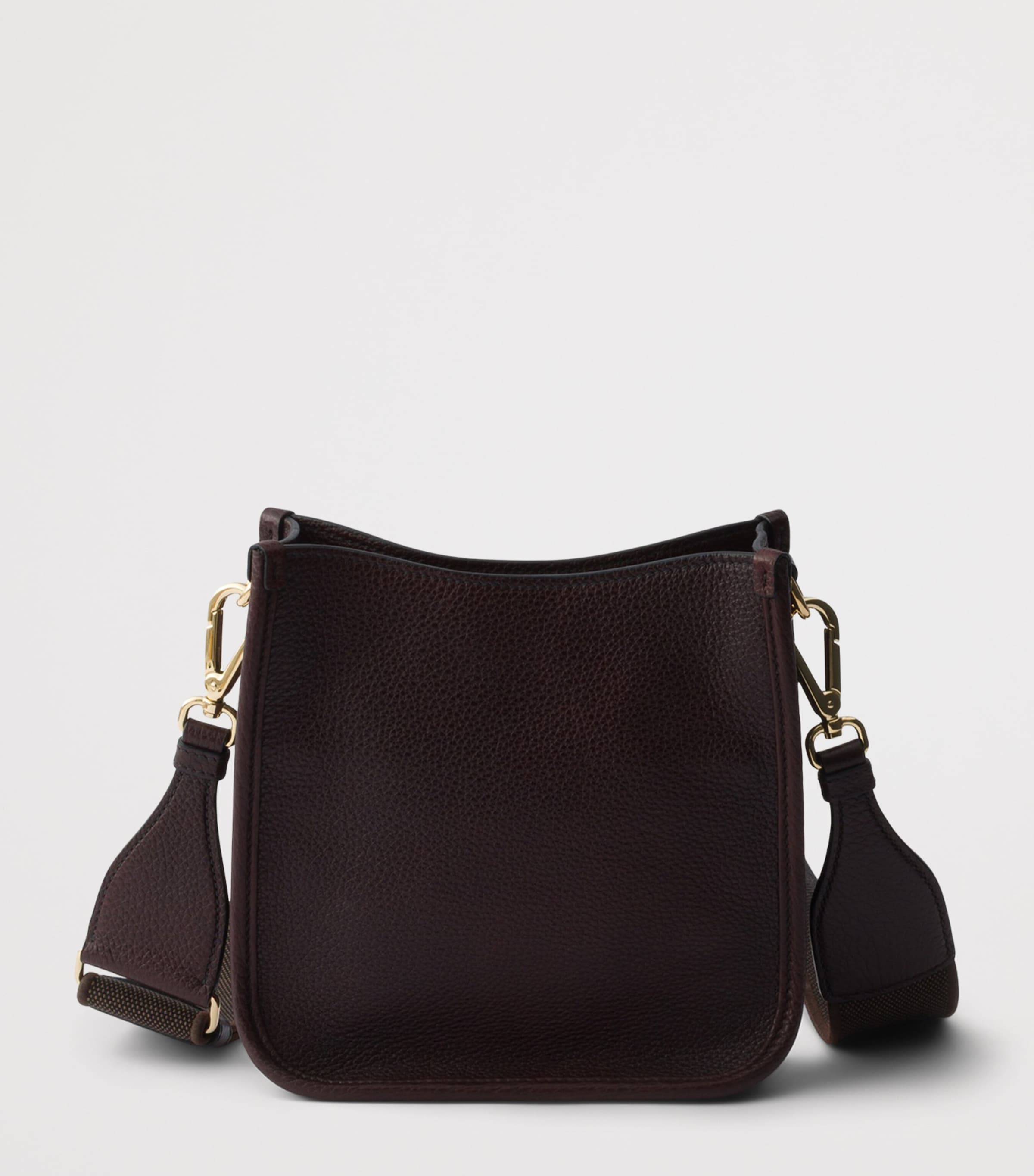 Prada Mini Leather Shoulder Bag Brown Image 3