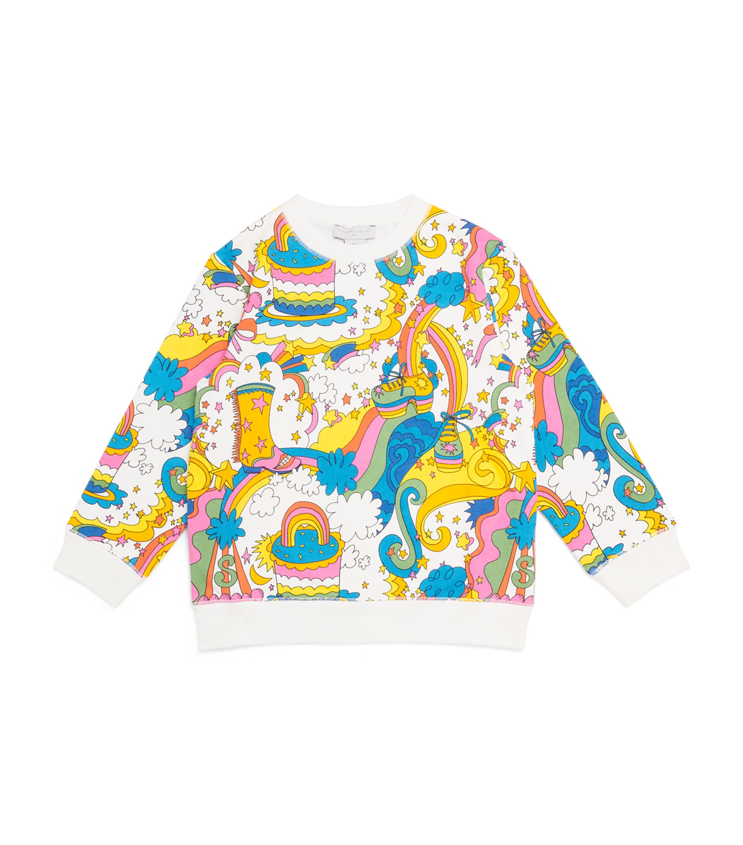 Stella McCartney Kids Organic Cotton Stellabrate Sweatshirt (3-14+ Years) | Girls Clothing | Sweatshirts & Hoodies | Designers | Stella Mccartney | Hoodies & Sweatshirts