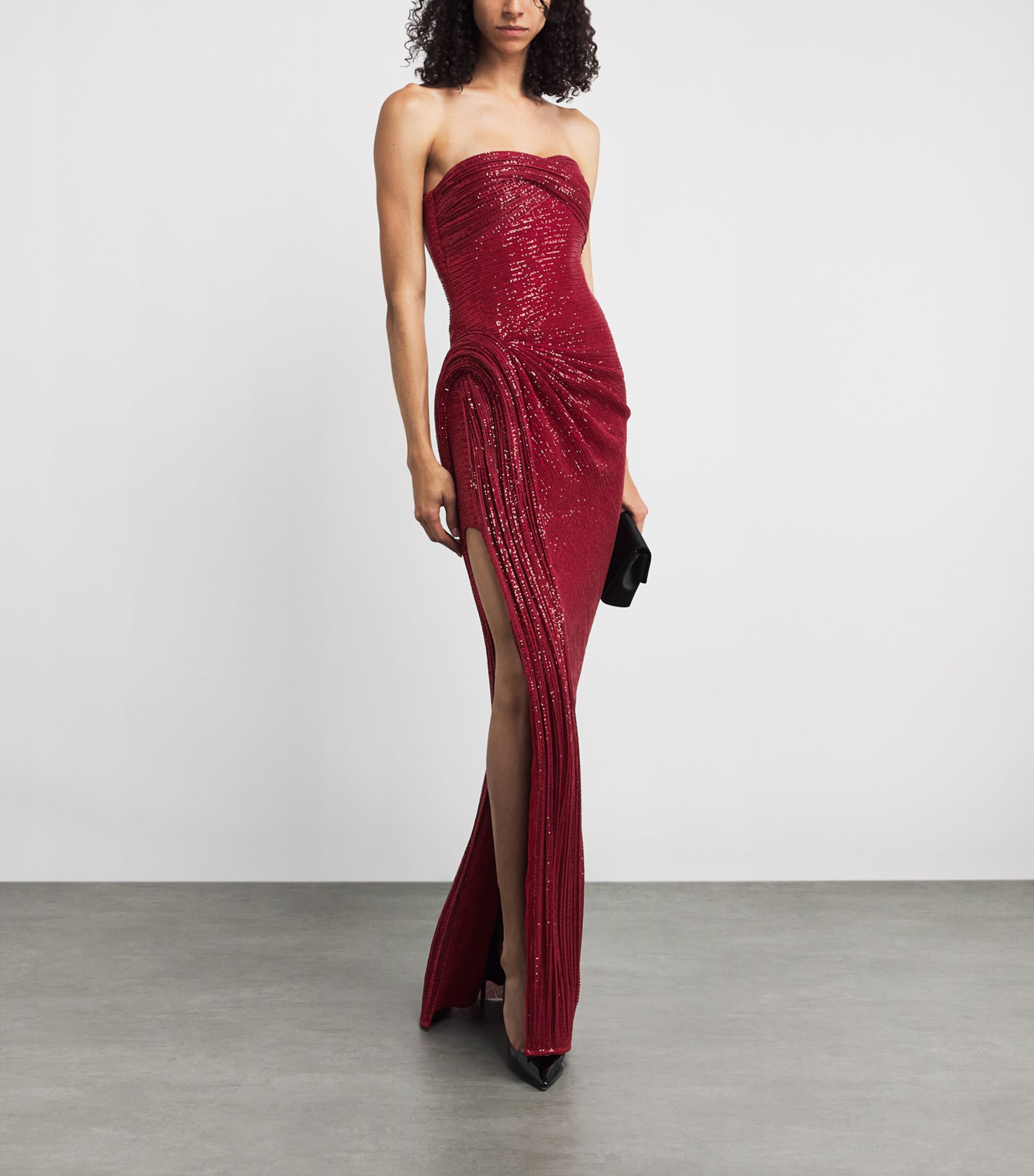 Off-The-Shoulder Solar Gown RED Image 2