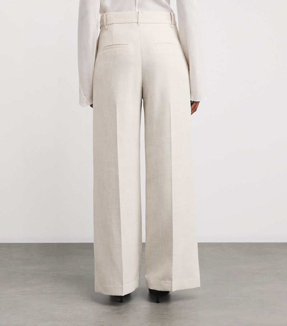 Corbett Wide-Leg Trousers STONE MCRM Image 4