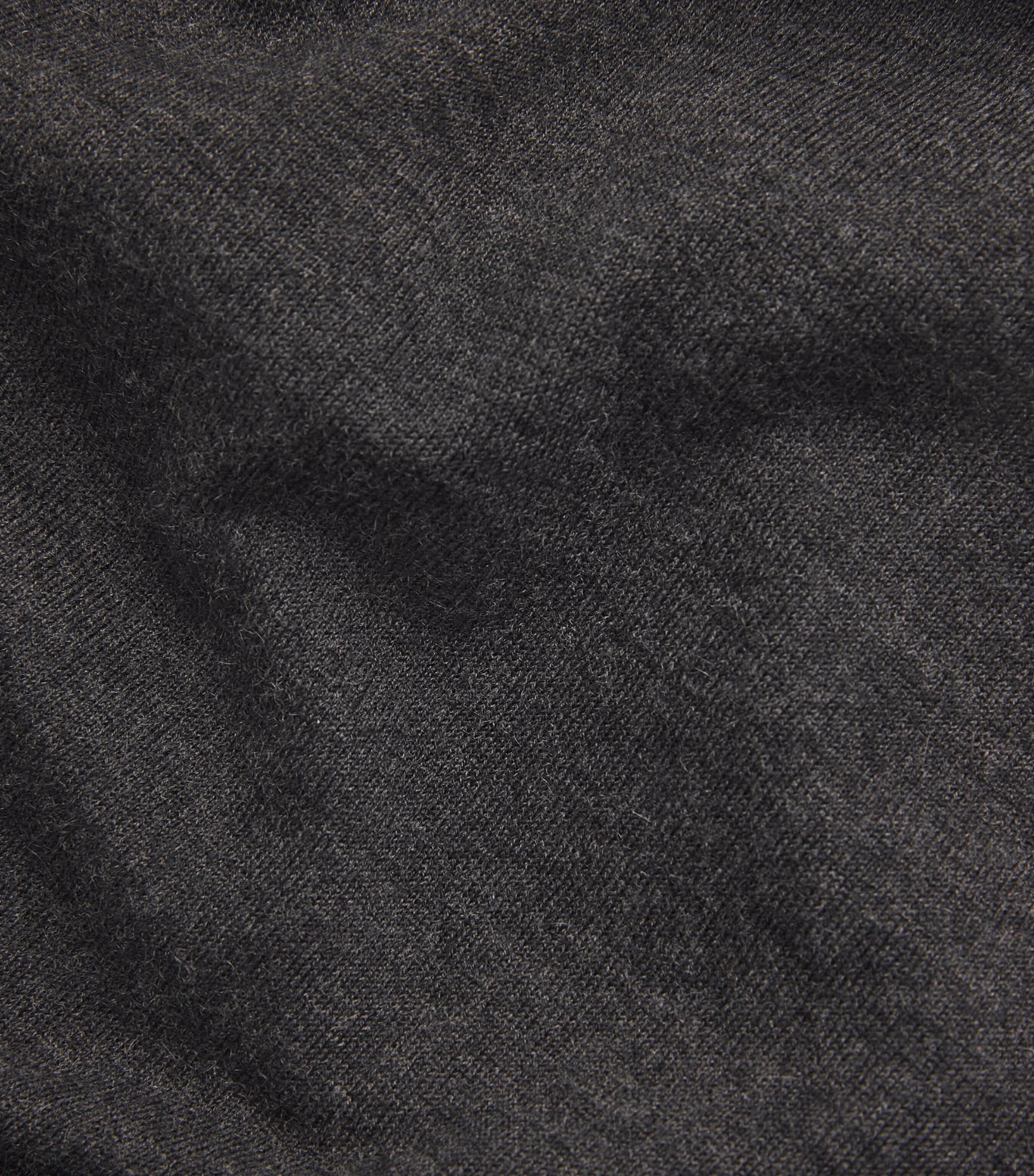 Superfine Cashmere V-Neck Sweater HA7180 CHARCOAL Image 5