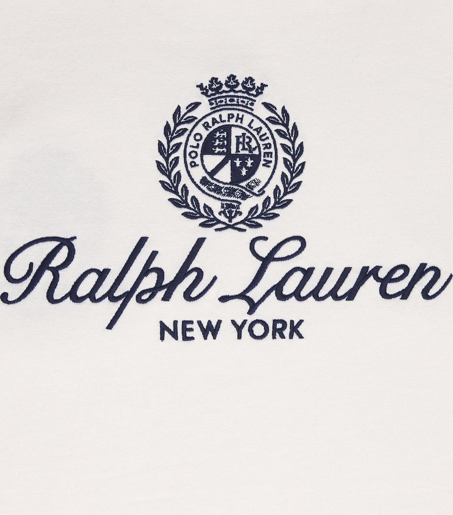 Polo Ralph Lauren Mens Embroidered Crest T-Shirt White Image 6