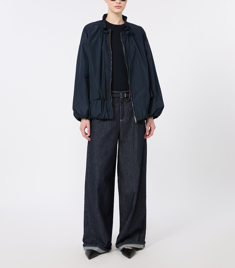 Max Mara Womens Cotton-Cashmere-Silk Sweater Ultramarine Image 2