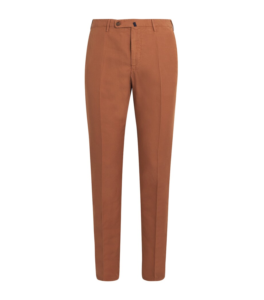 slowear Mens Chinolino Garment-Dye Chinos Bruciato Medio Image 1