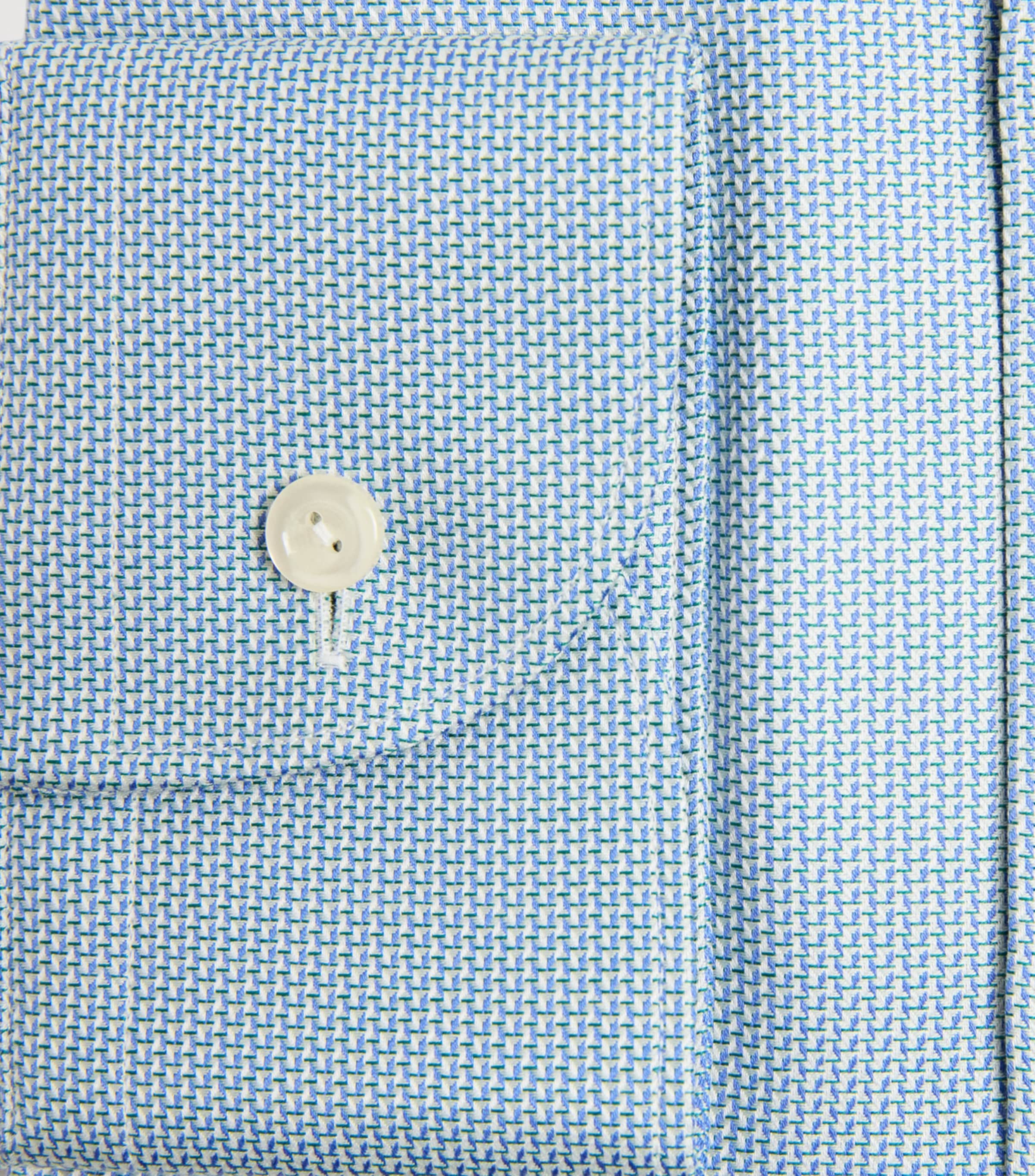 Eton Mens Cotton Patterned Contemporary Fit Shirt Dark Blue Image 6