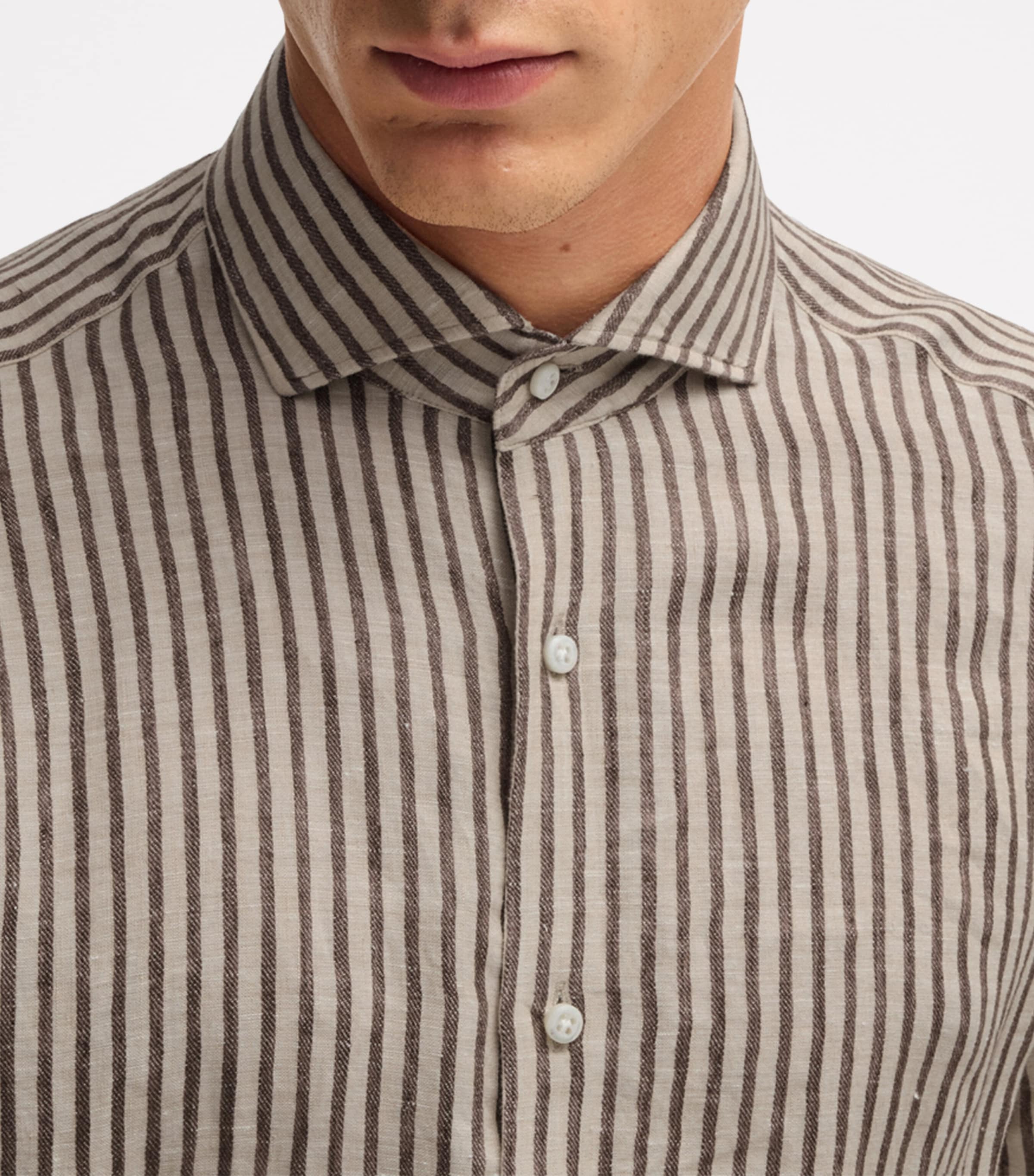 Linen Striped Shirt 203 Image 5