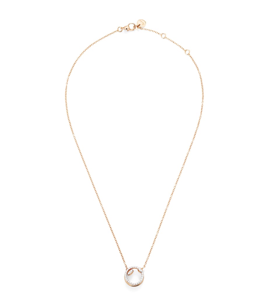 Rose Gold and Diamond Pomellato Together Necklace DB000 Image 1