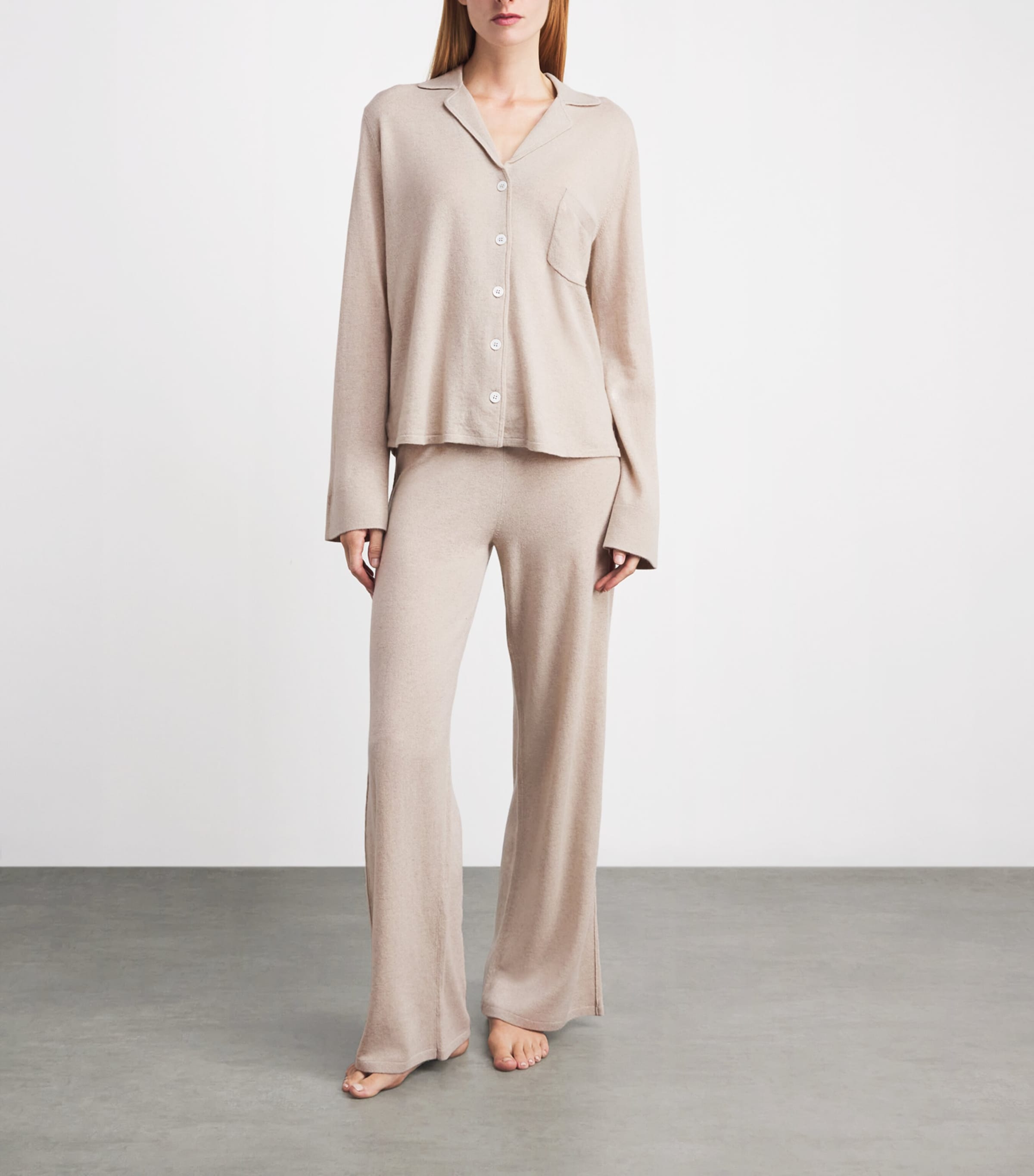 arch 4 Womens Kid Cashmere Spring Gardens Pyjama Set Feather Image 2