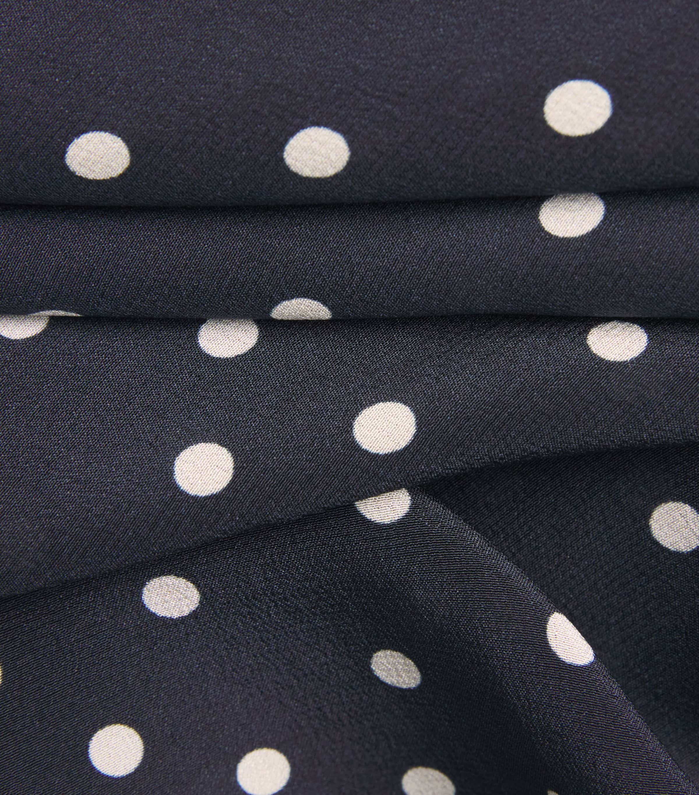 Silk Paige Midi Dress LAYLA DOT NAVY Image 5