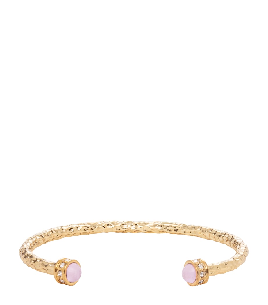 Salamander Torque Bangle ROSE QUARTZGOLD Image 1
