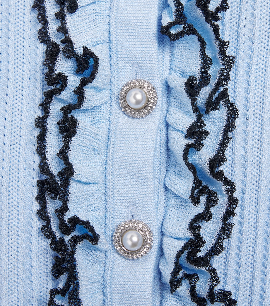 Self-Portrait Kids Frill-Trim Cardigan (4-12 Years) Image 4