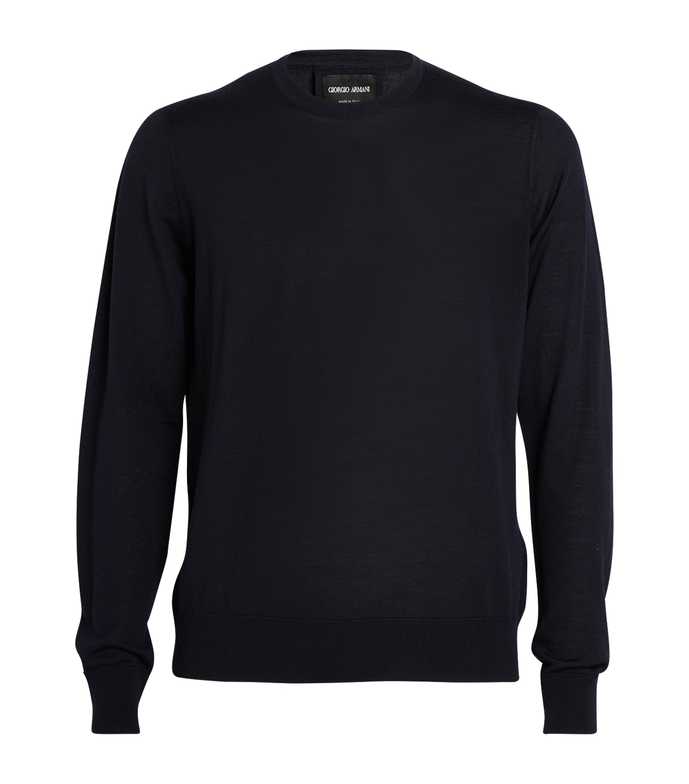 Shop Giorgio Armani Wool Sweater In Blue