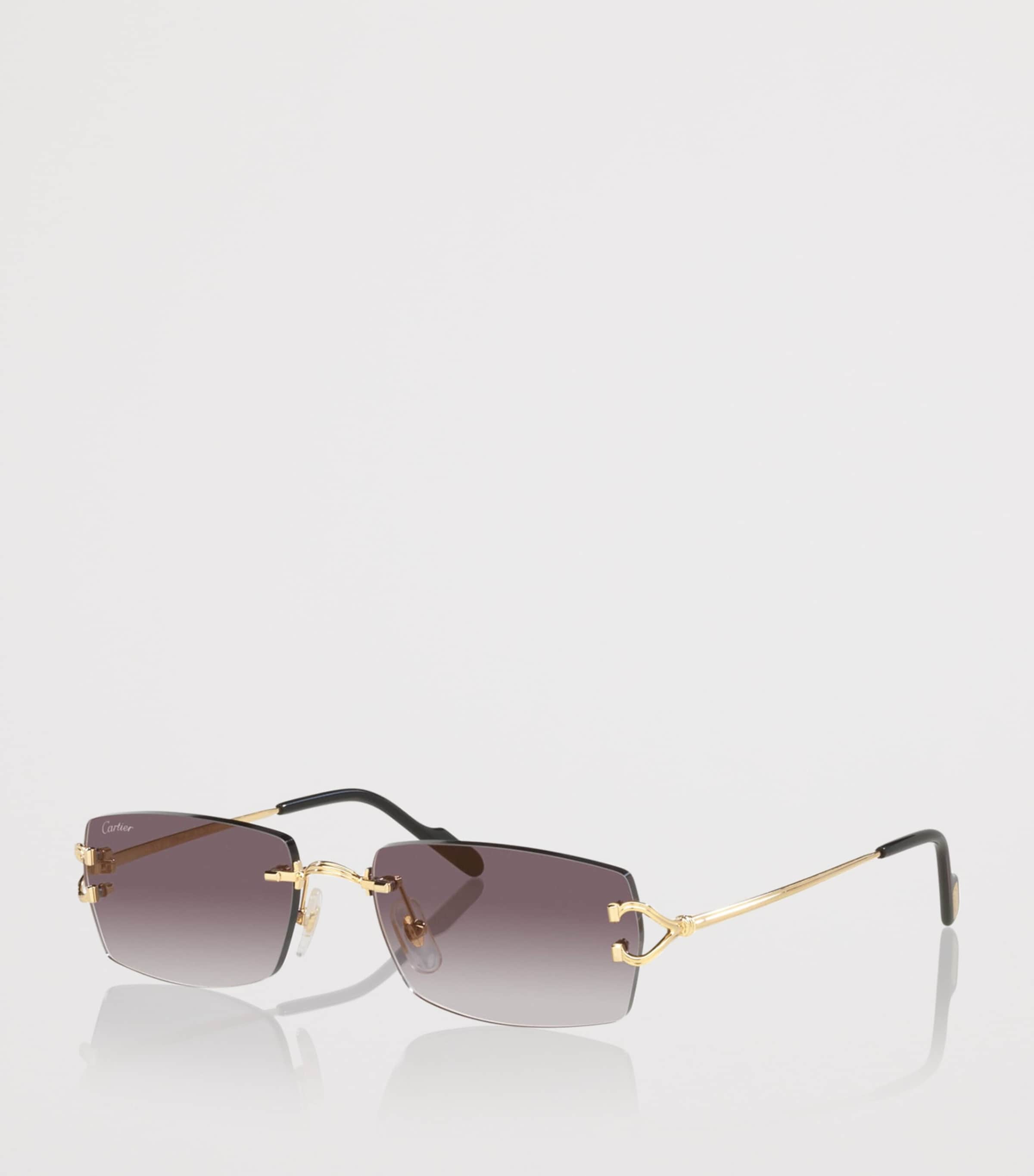 Metal Rectangular Sunglasses 2300L1 Image 2