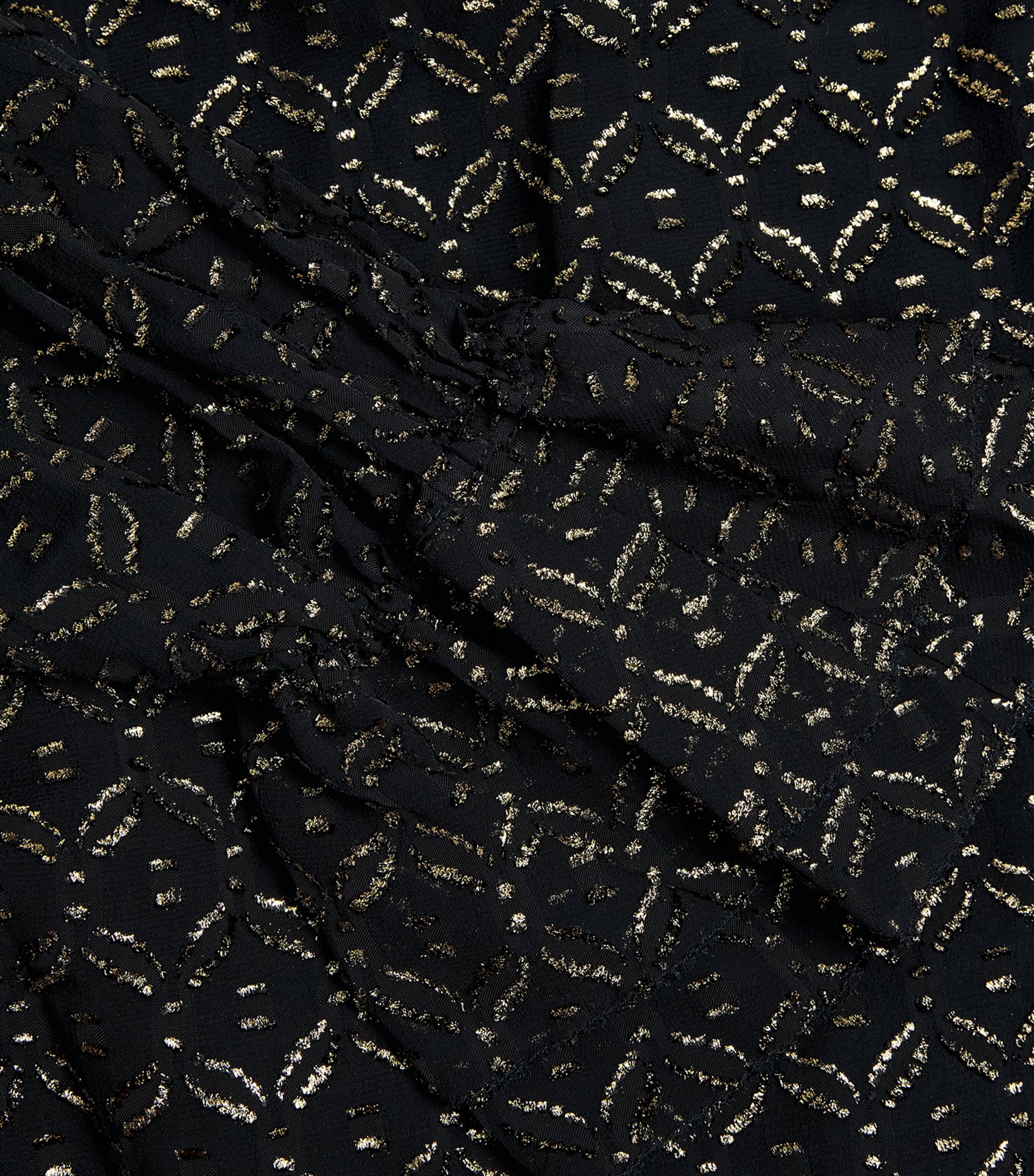 Metallic Maxime Blouse A0348 BLACK/GOLD Image 5