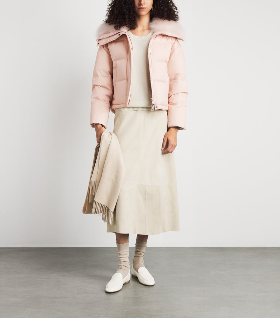 Yves Salomon Womens Down Technical Puffer Jacket Image 2