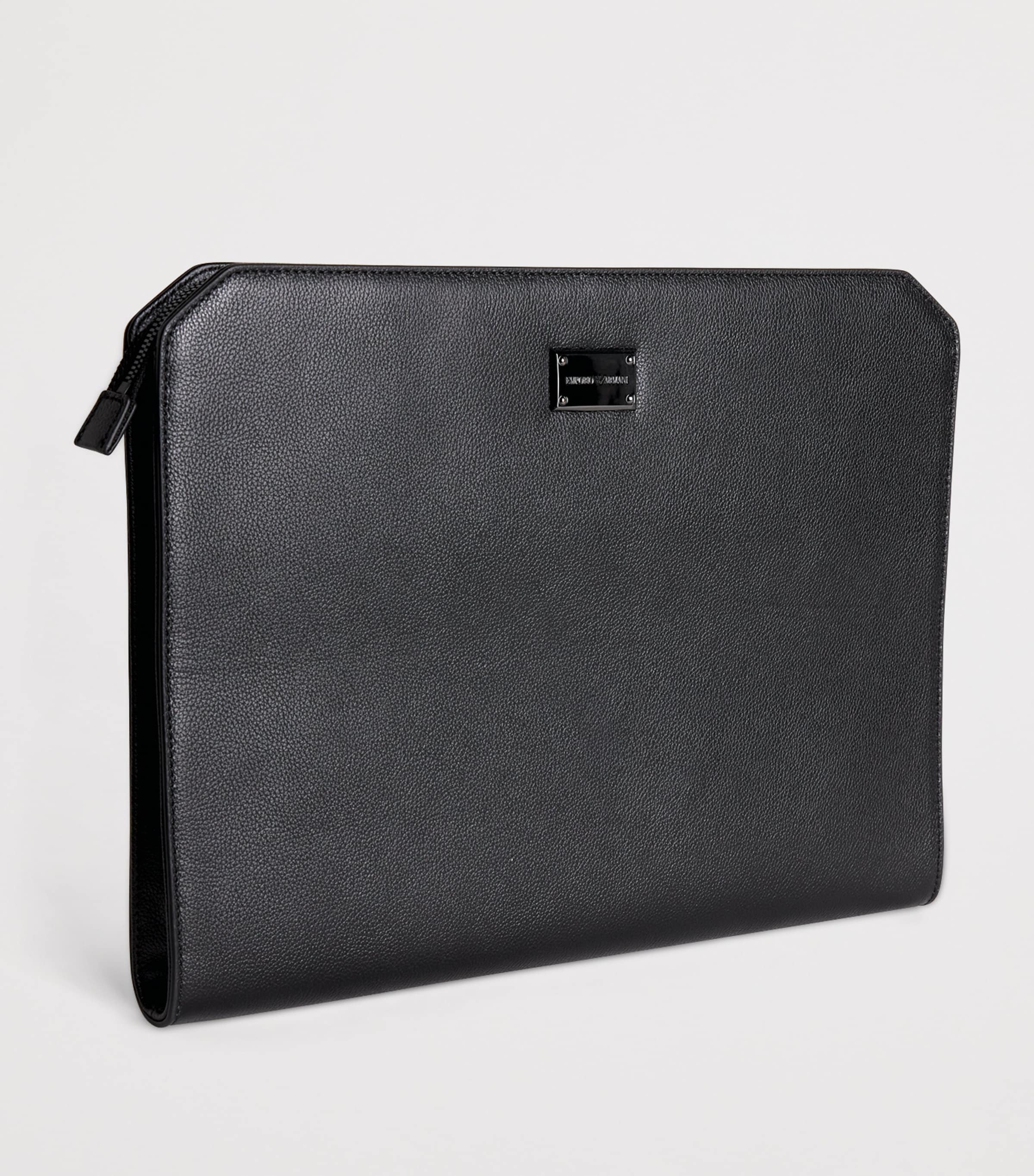 Emporio Armani Leather Logo Portfolio Pouch Image 3