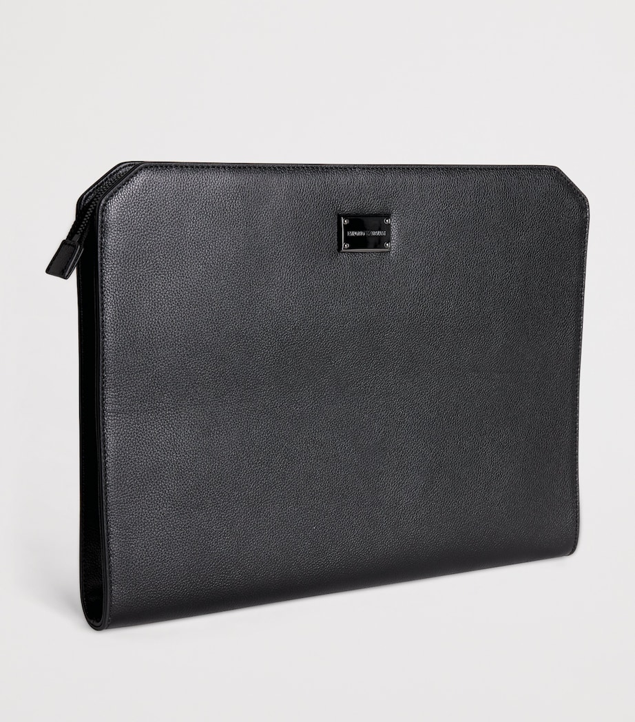 Emporio Armani Leather Logo Portfolio Pouch Image 3
