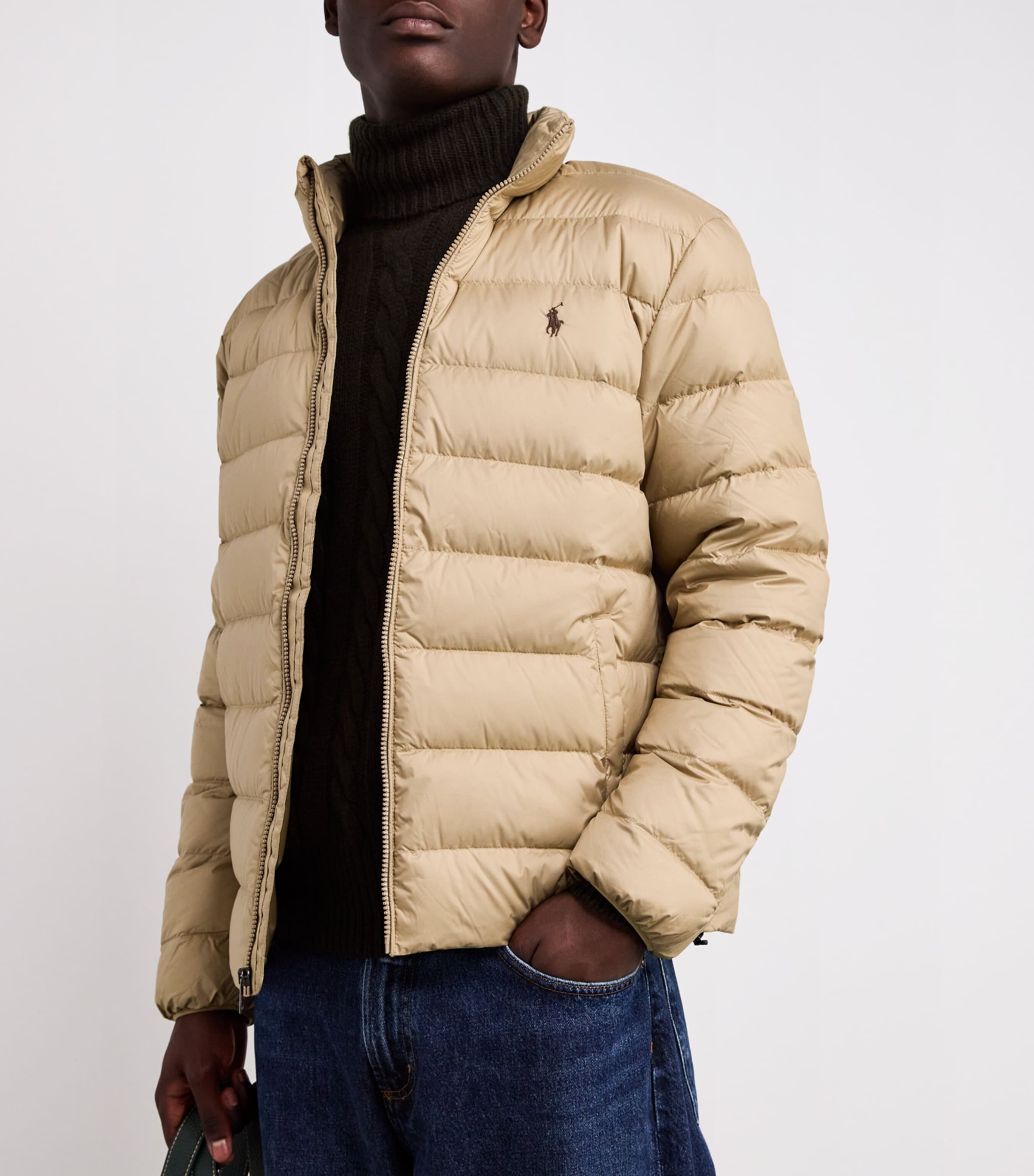 Polo Ralph Lauren Beige Packable Colden Down Jacket | Harrods US