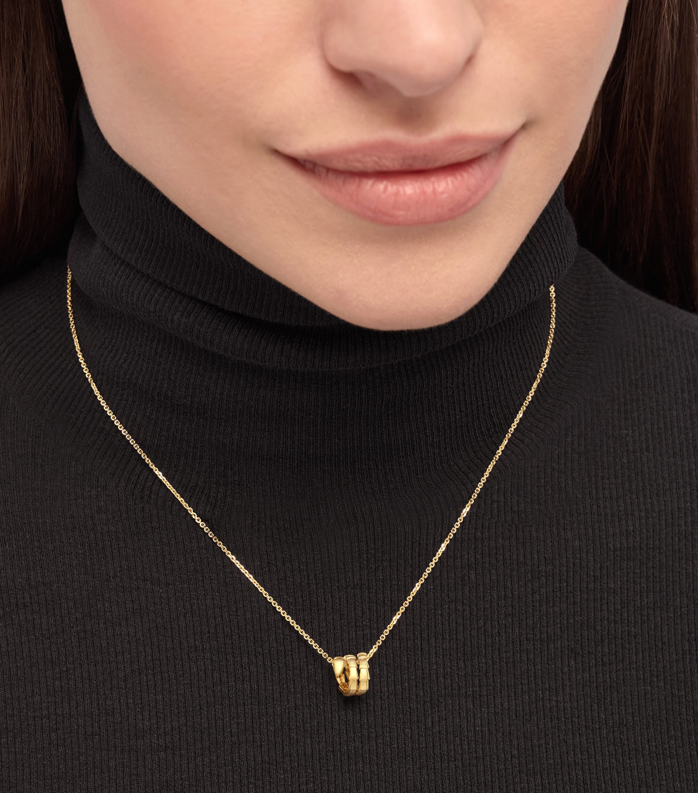 Yellow Gold Serpenti Viper Pendant Necklace YELLOW GOLD Image 2