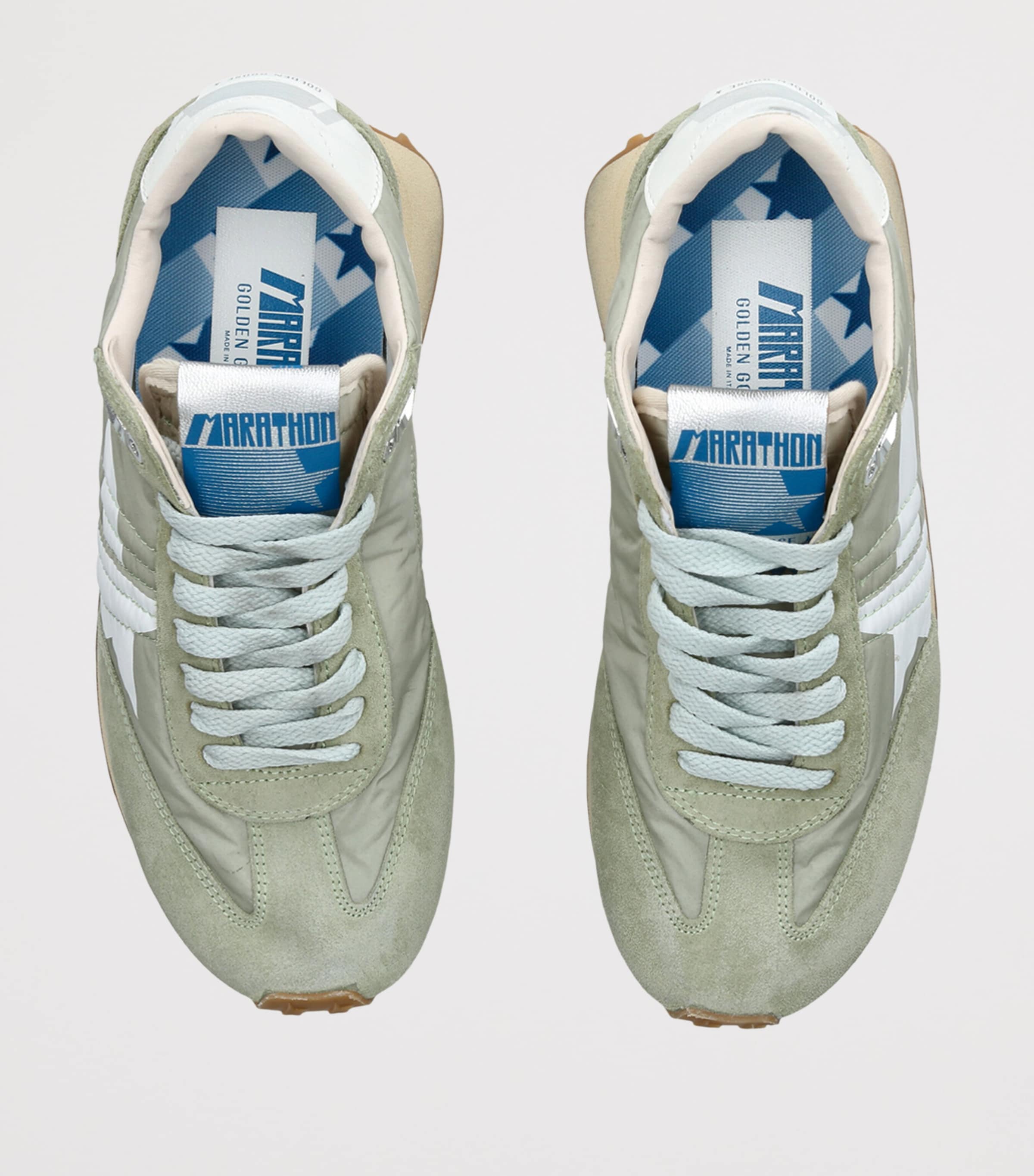 Golden Goose Marathon Sneakers Pale Green Image 3