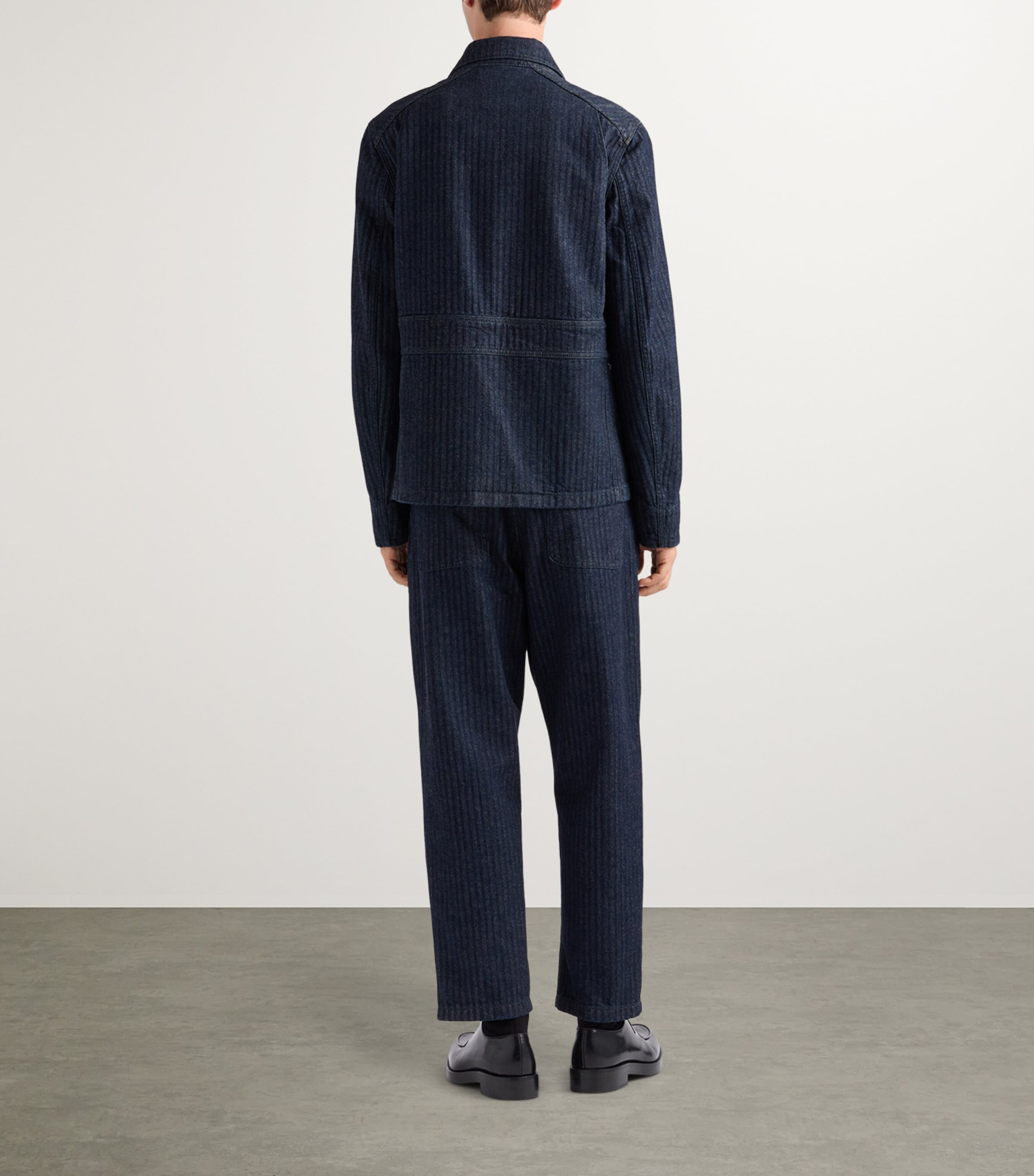 Chevron Wide-Leg Jeans F0008 Image 5