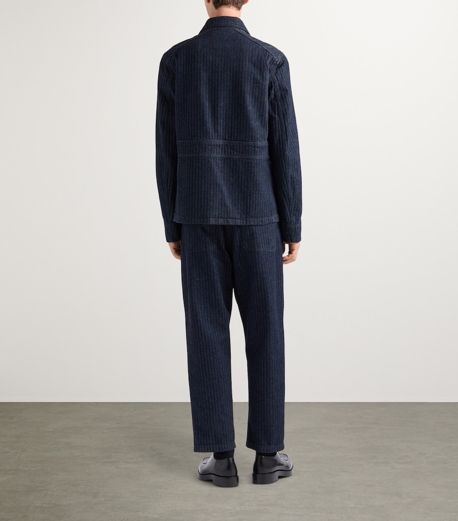 Chevron Wide-Leg Jeans F0008 Image 5