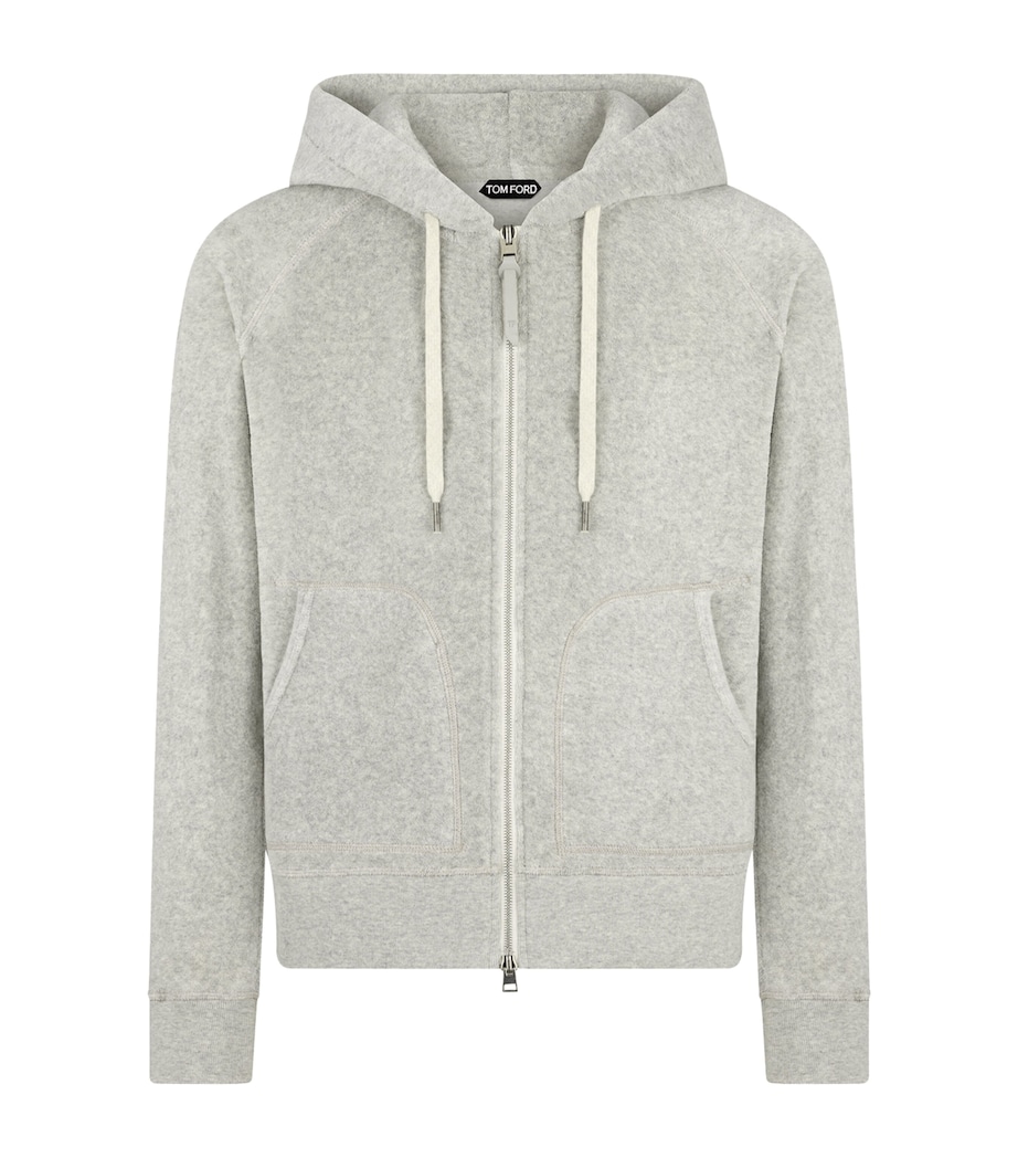 Towelling Zip-Up Hoodie IG030 Image 1