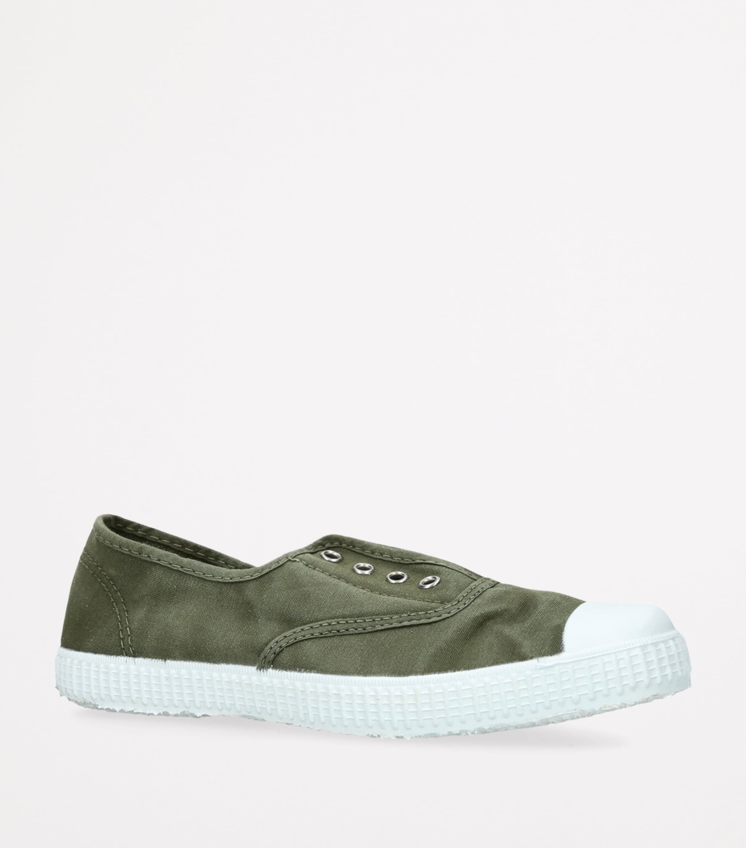 Organic Canvas Darcie Slip-On Sneakers KHAKI Image 3