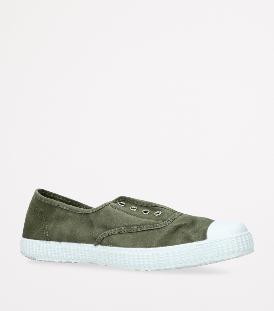 Organic Canvas Darcie Slip-On Sneakers KHAKI Image 3