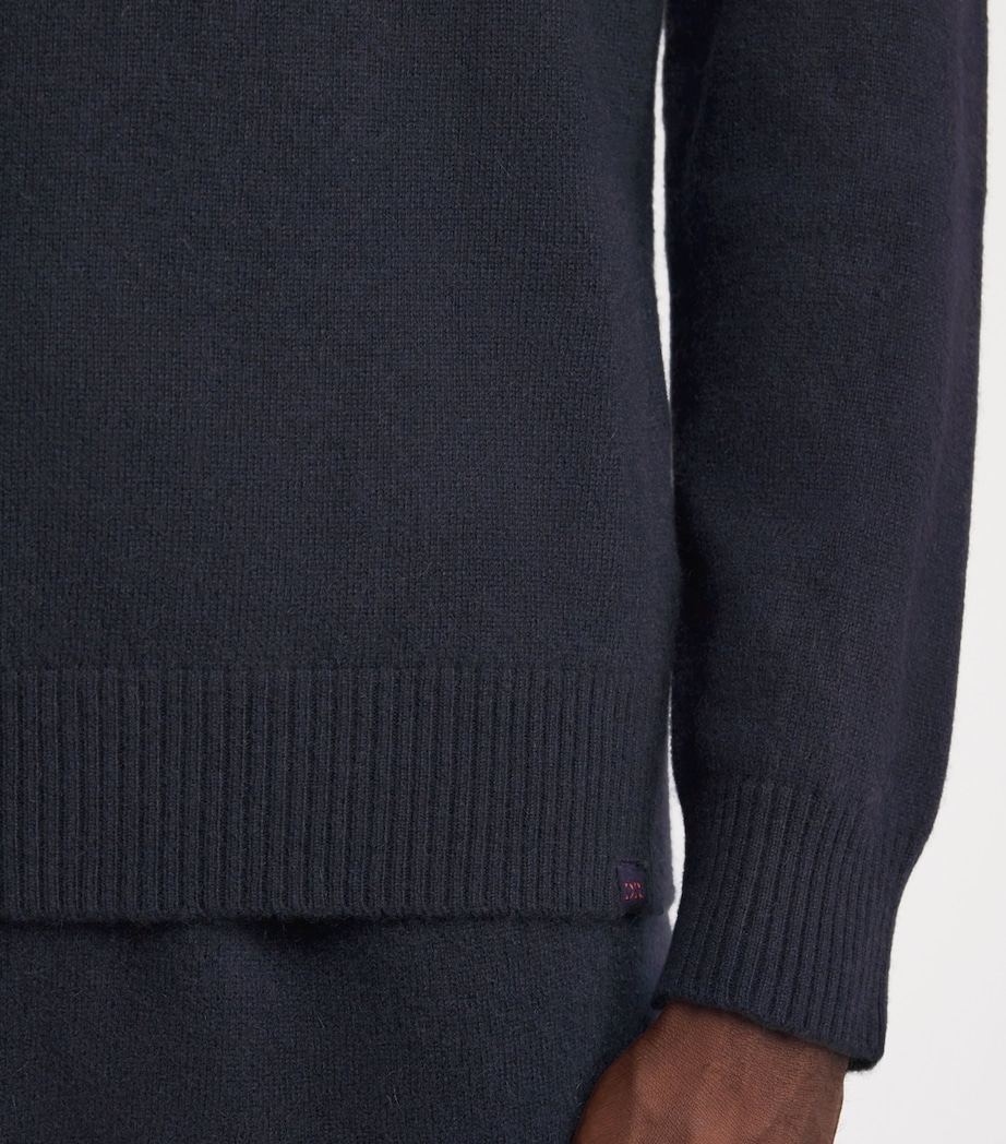 Cashmere Finley Sweater NAVY Image 6
