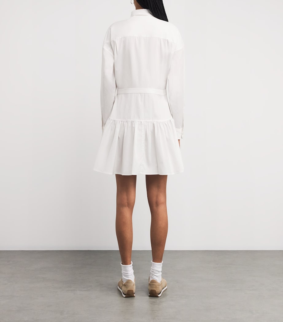 Polo Pony Shirt Mini Dress WHITE Image 3