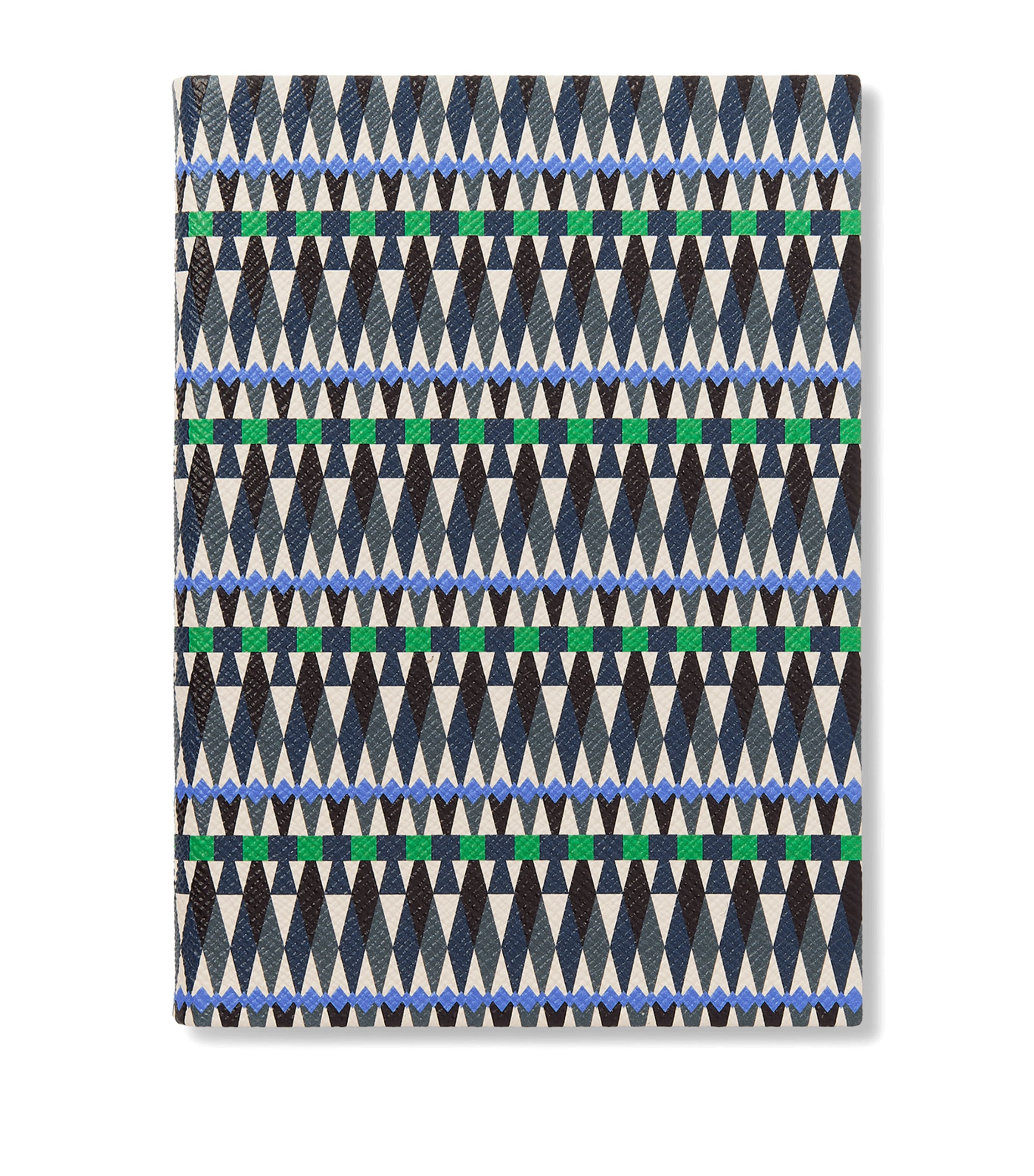 Smythson Leather Soho Notebook Slate Green Mix Image 1