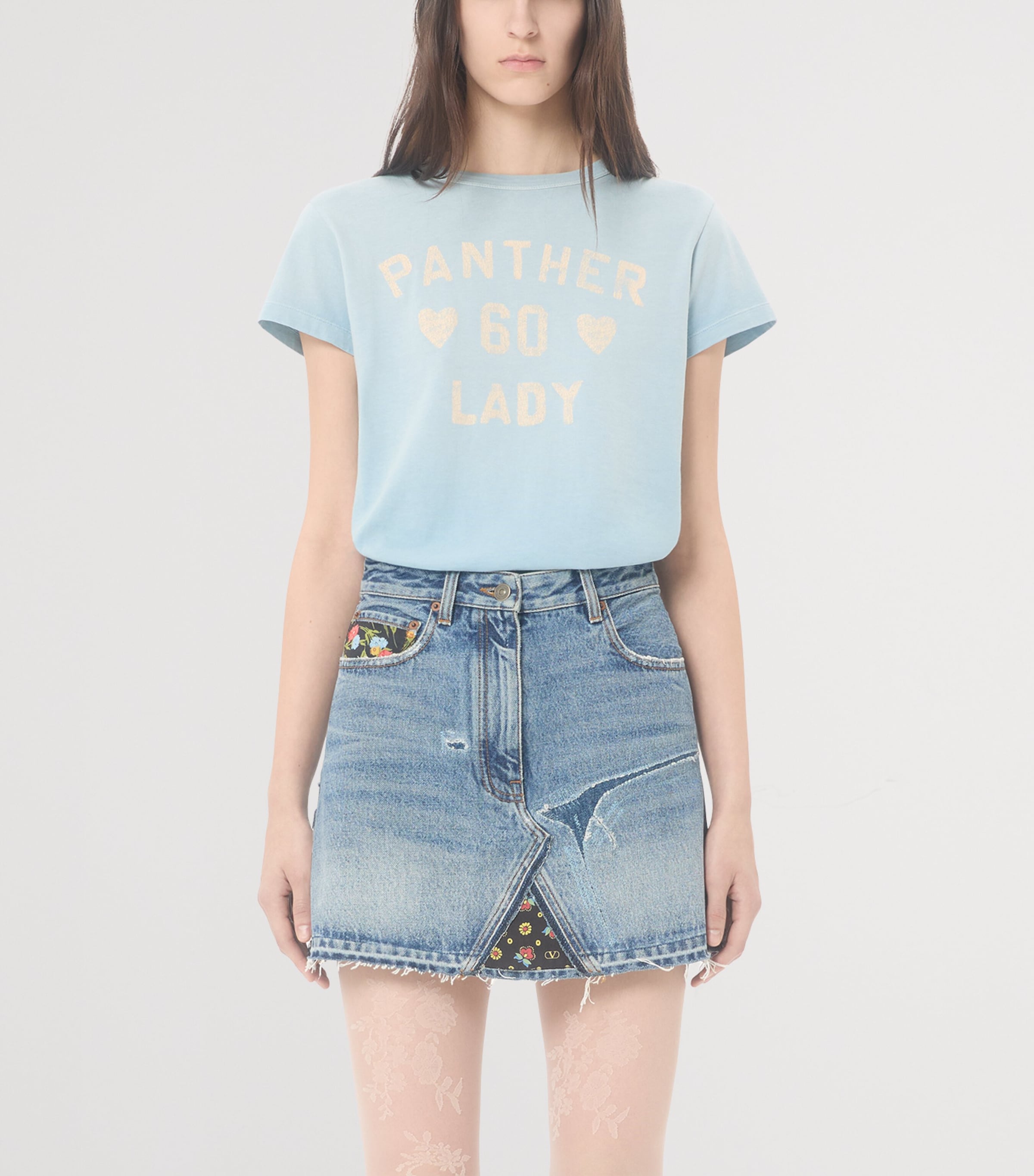 Valentino Womens Cotton Printed T-Shirt Image 2