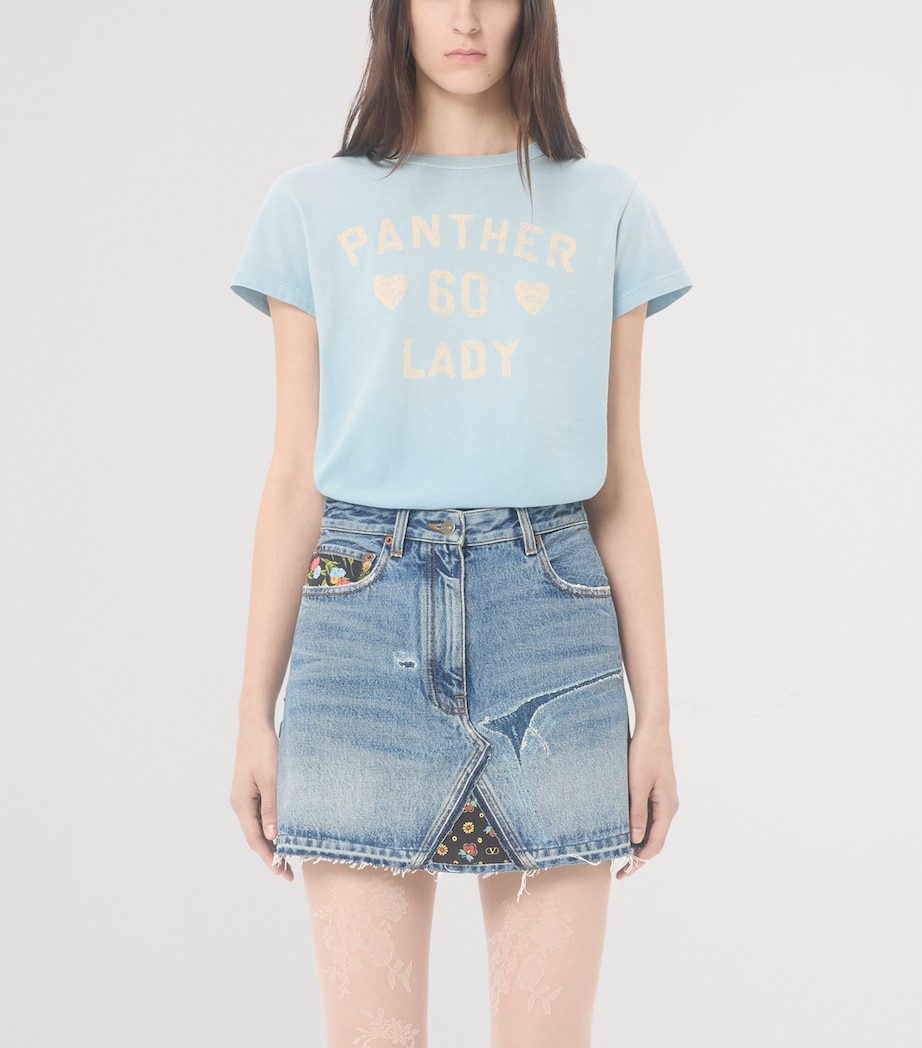 Valentino Womens Cotton Printed T-Shirt Image 2