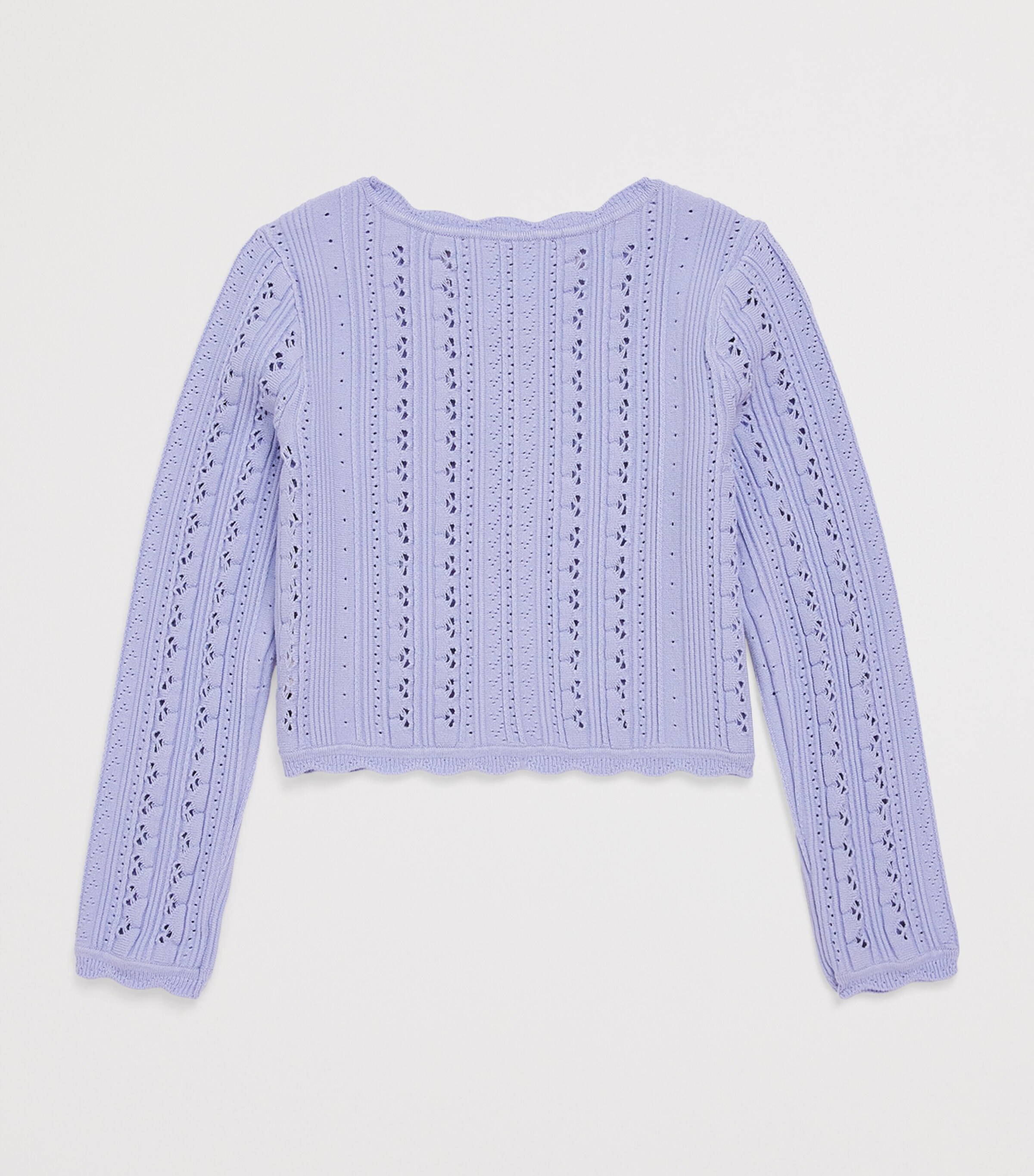 LoveShackFancy Pointelle Emylnn Cardigan (2-6 Years) Moowamoonwash Image 2