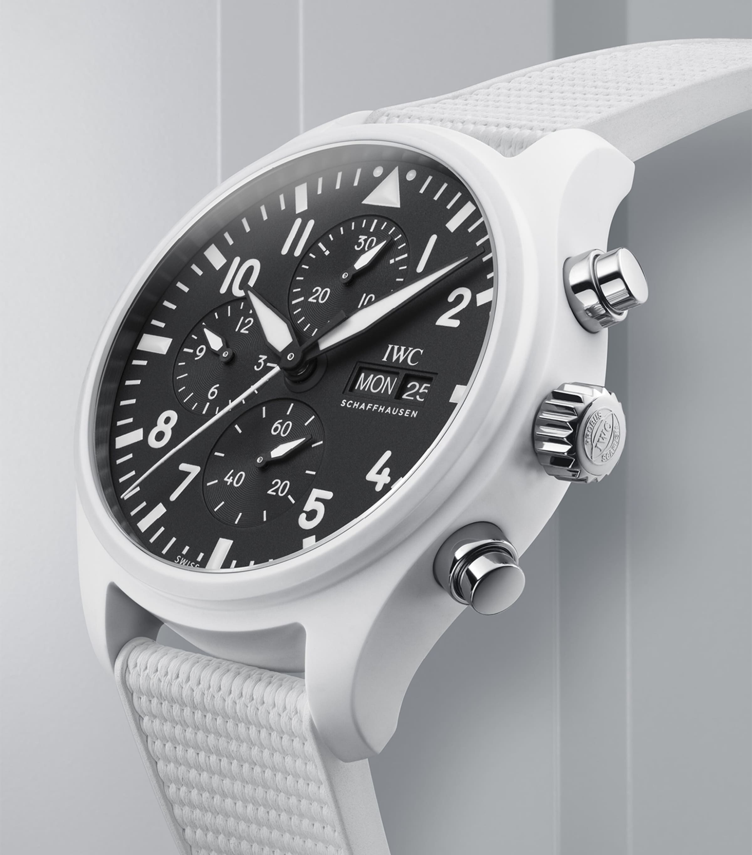 Ceramic Pilotâ€™s Chronograph TOP GUN Lake Tahoe Watch 44.5mm BLACK Image 5